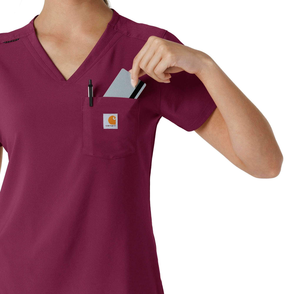 Women's force cross-flex  tuck-in scrub top
