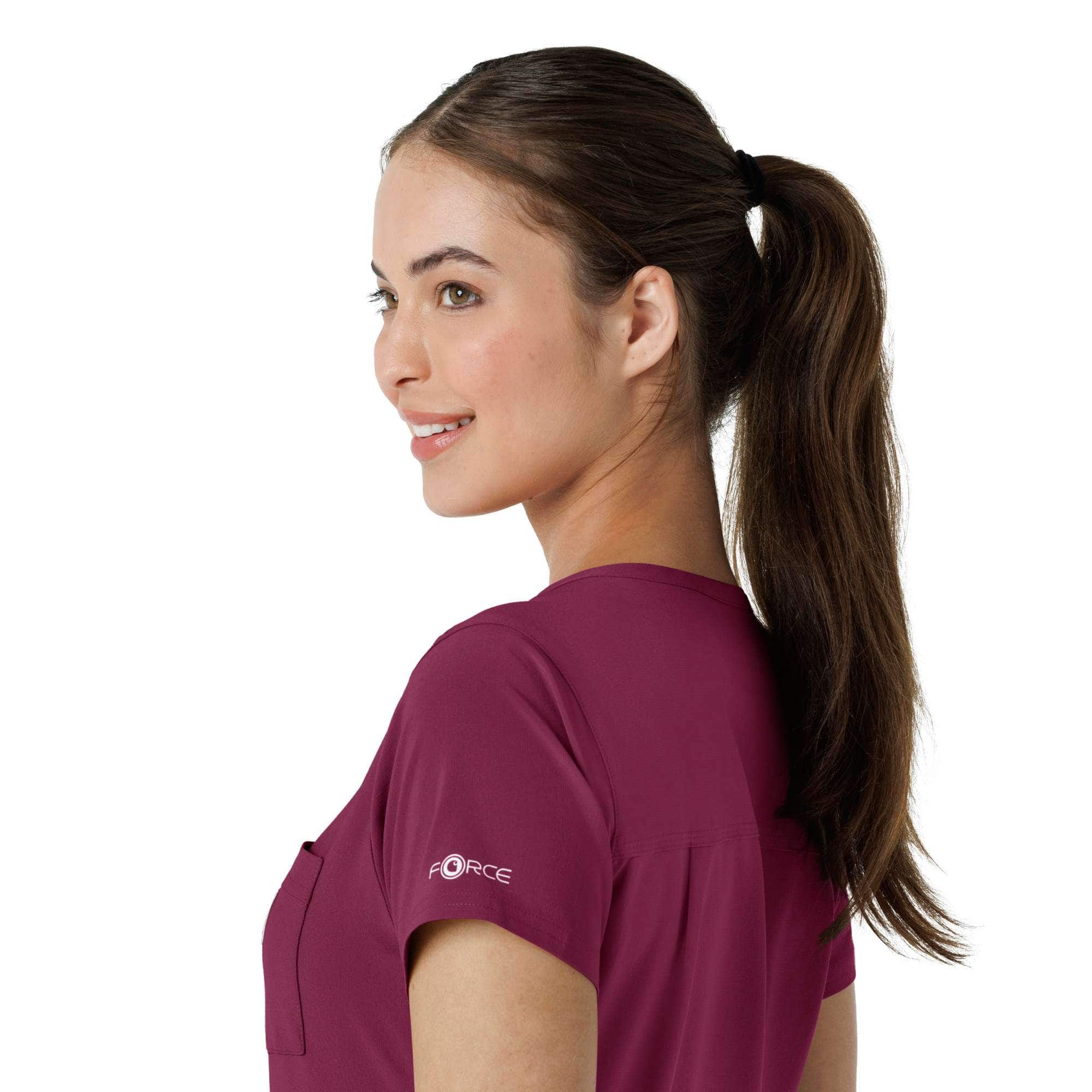 Women's force cross-flex  tuck-in scrub top