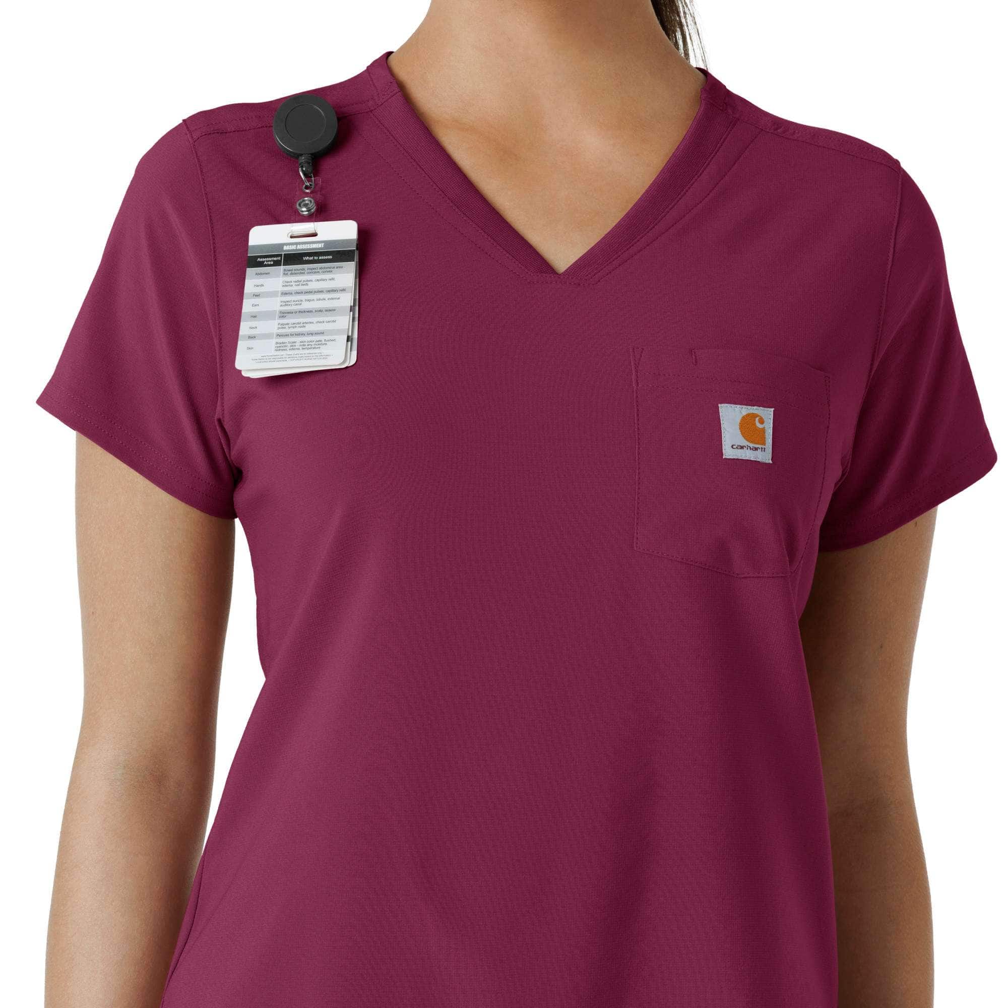 Women's force cross-flex  tuck-in scrub top