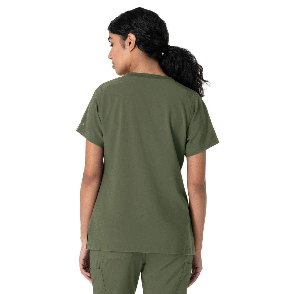 Women's force cross-flex crew neck scrub top