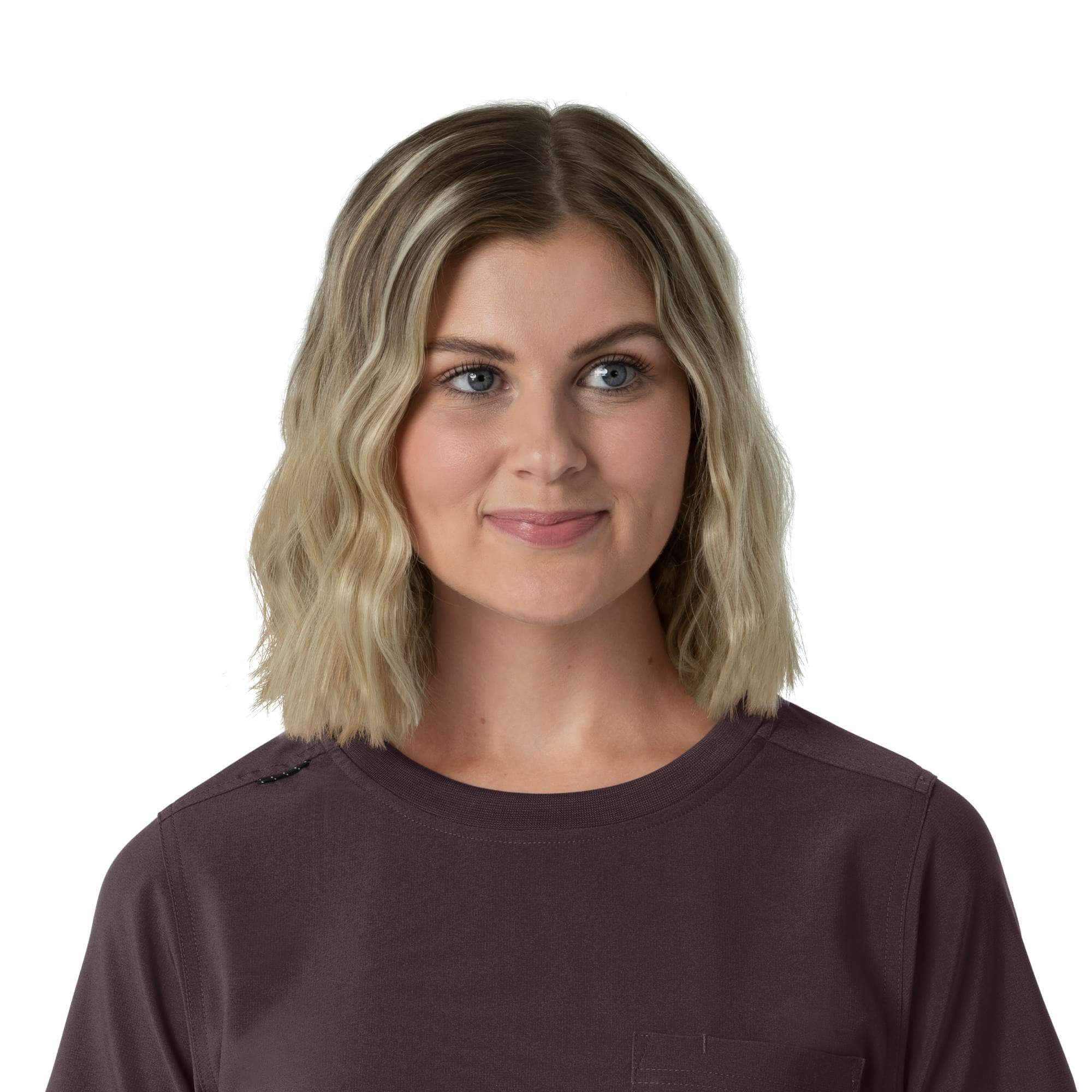 Women's force cross-flex crew neck scrub top