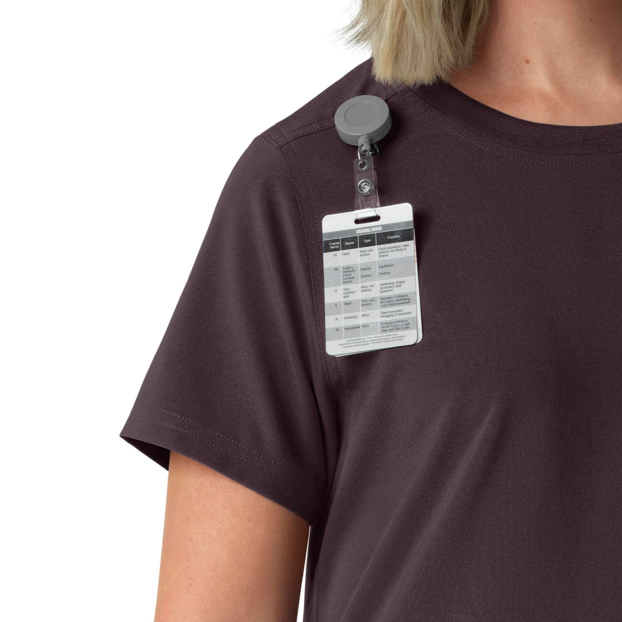Women's force cross-flex crew neck scrub top