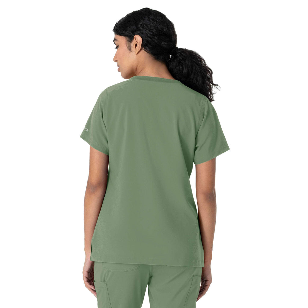 Women's force cross-flex crew neck scrub top