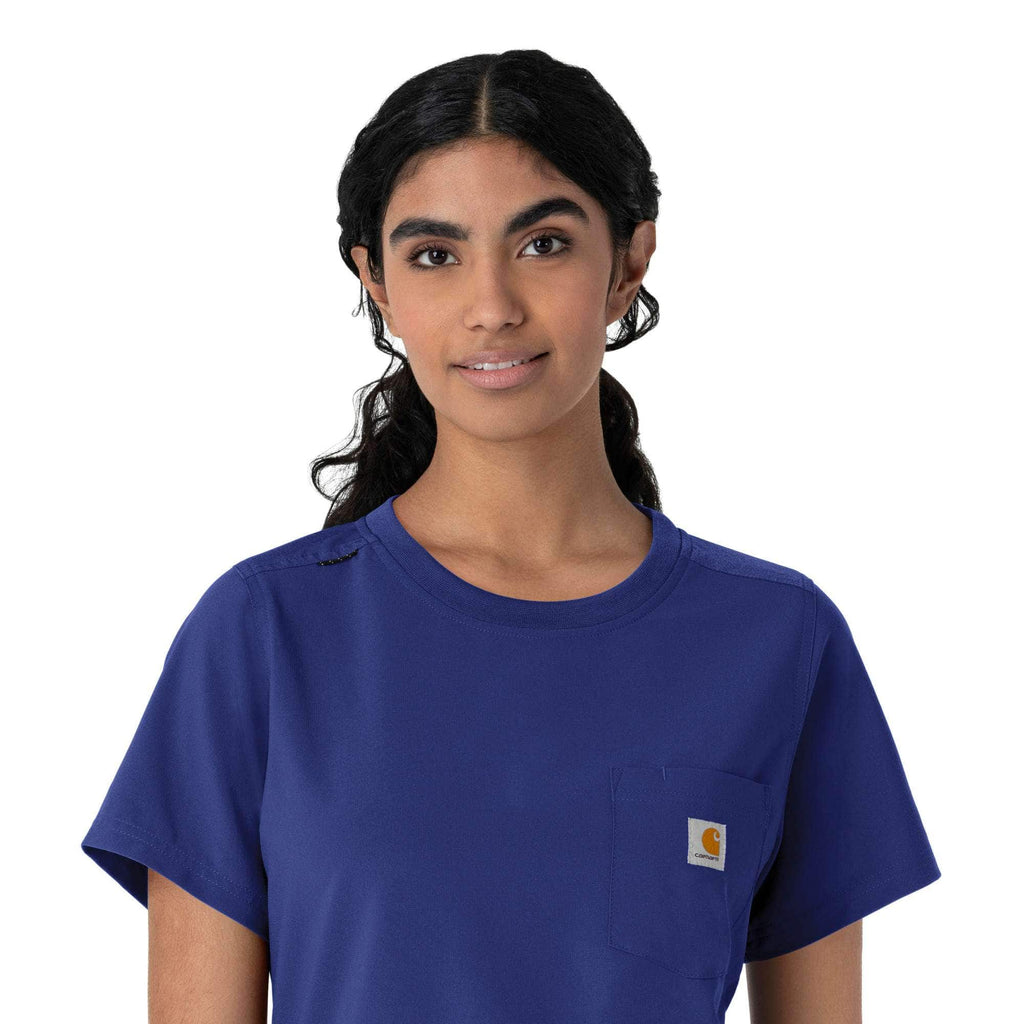 Women's force cross-flex crew neck scrub top