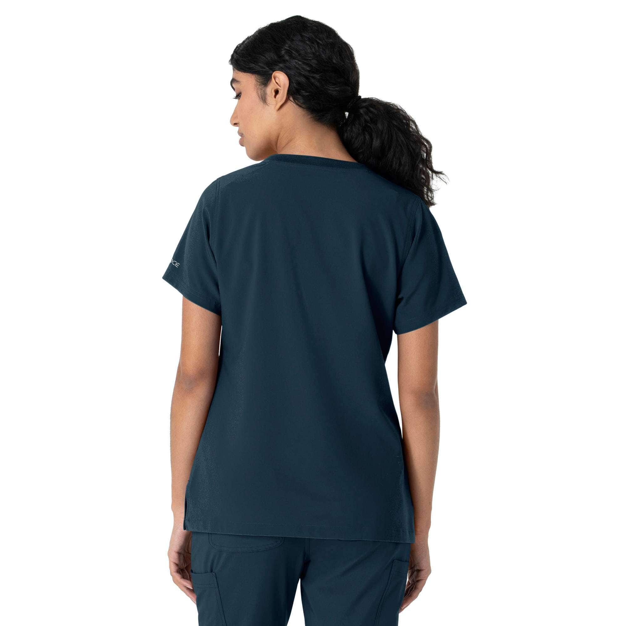 Women's force cross-flex crew neck scrub top
