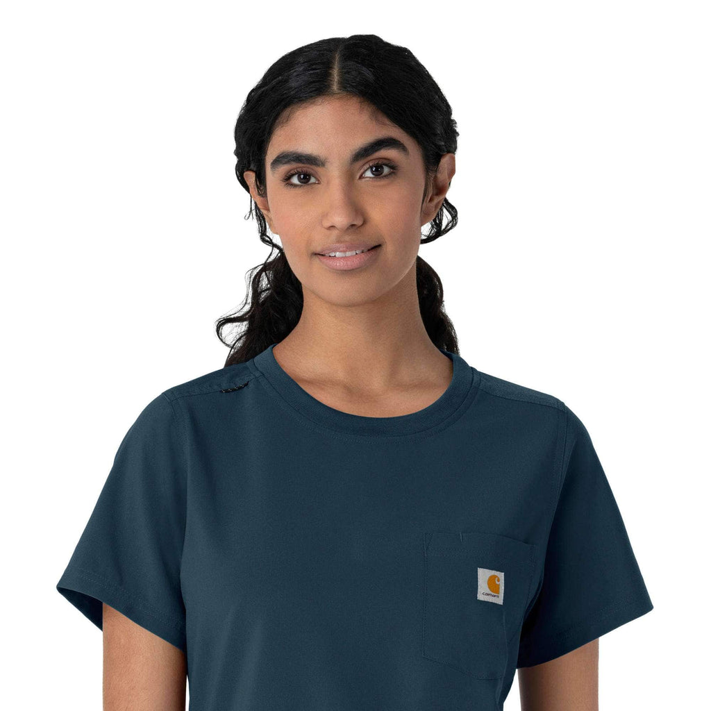Women's force cross-flex crew neck scrub top