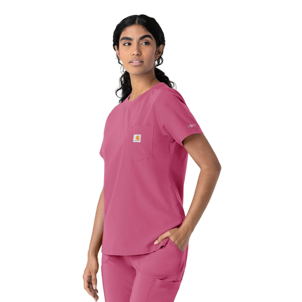Women's force cross-flex crew neck scrub top