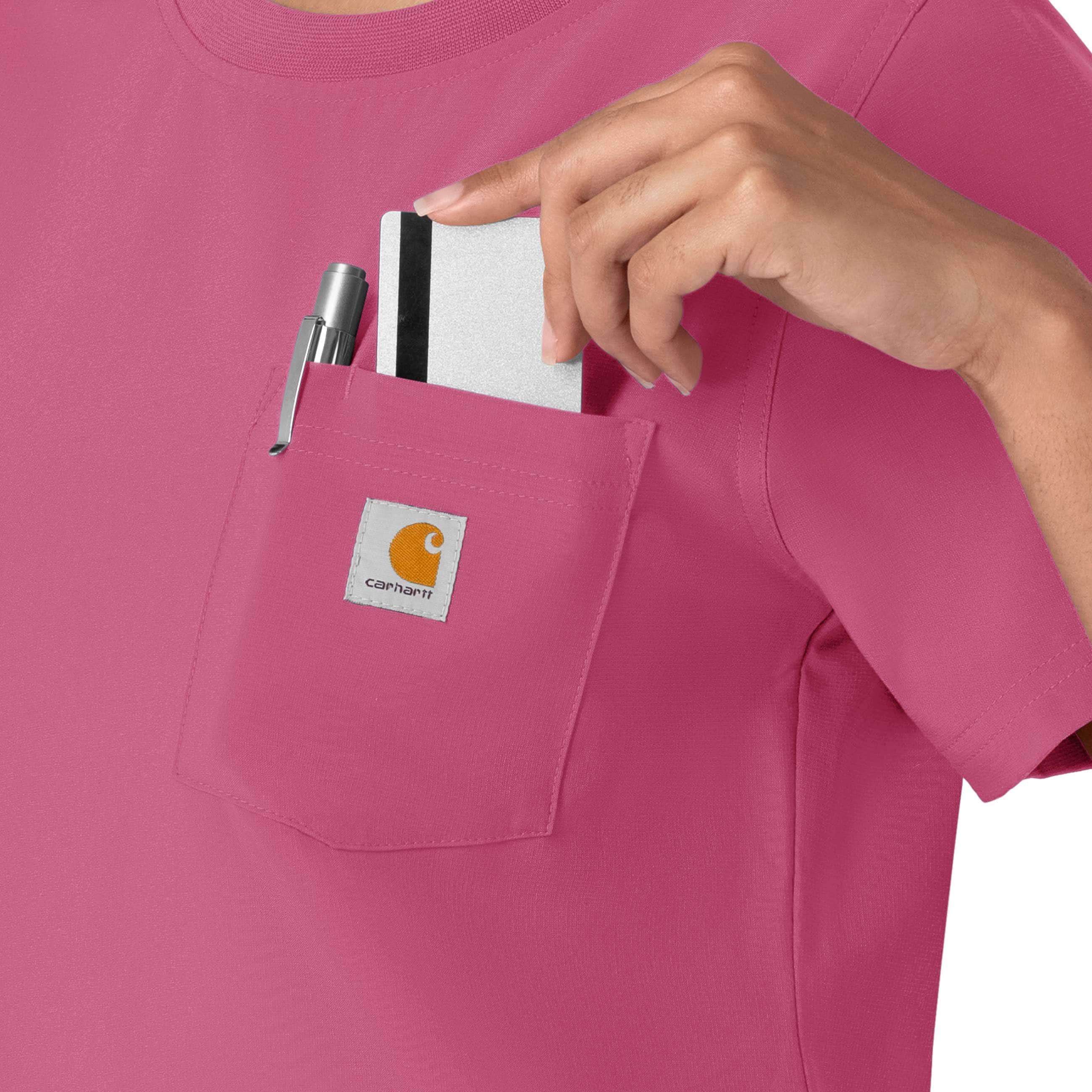 Women's force cross-flex crew neck scrub top