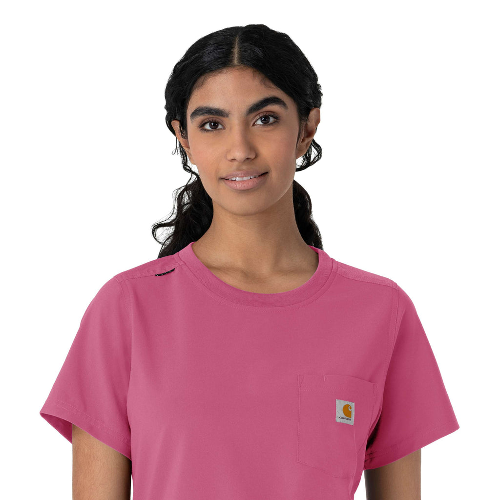 Women's force cross-flex crew neck scrub top