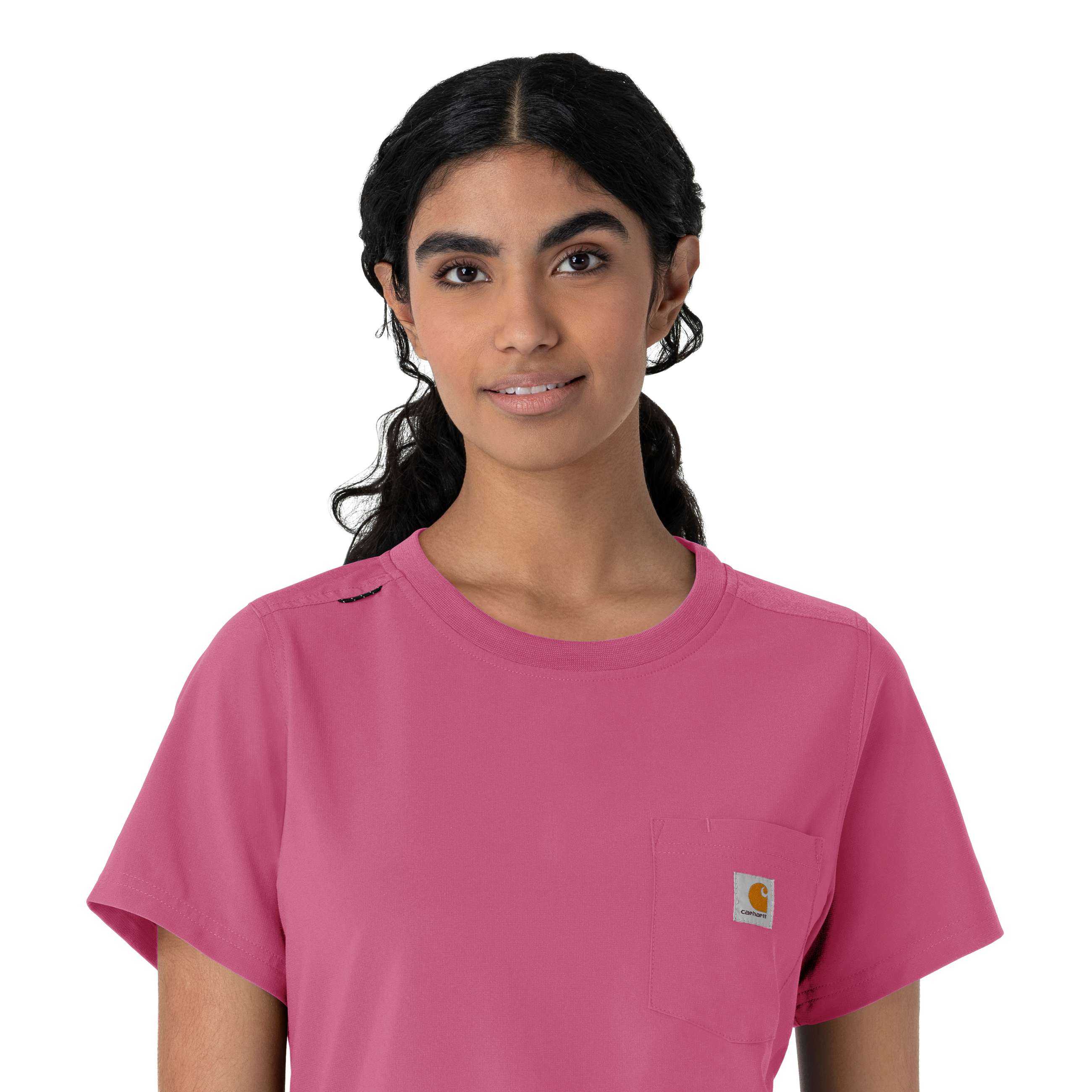 Women's force cross-flex crew neck scrub top