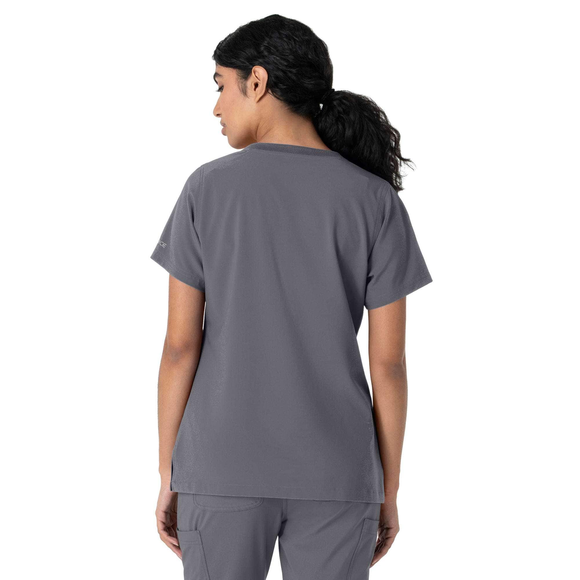 Women's force cross-flex crew neck scrub top
