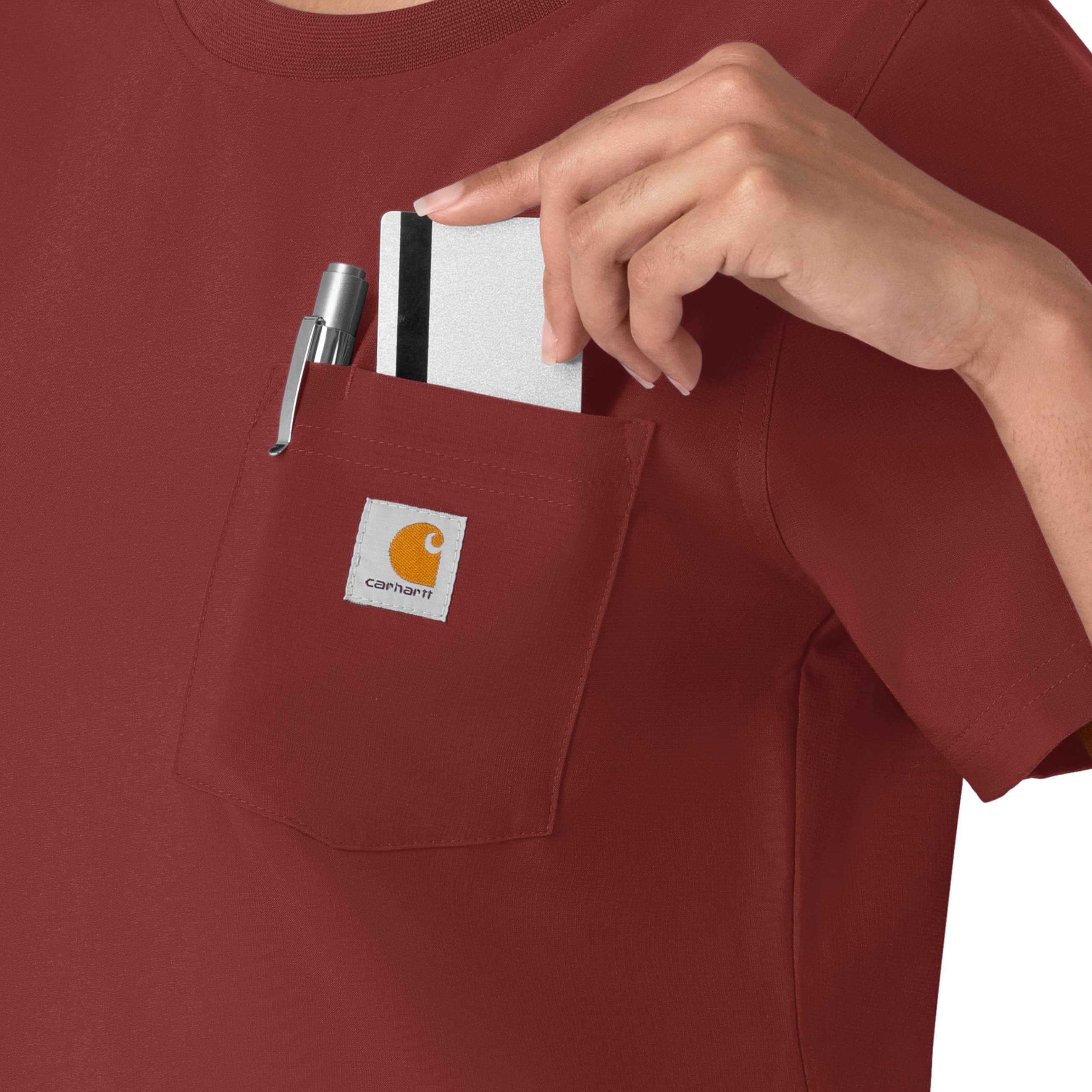 Women's force cross-flex crew neck scrub top