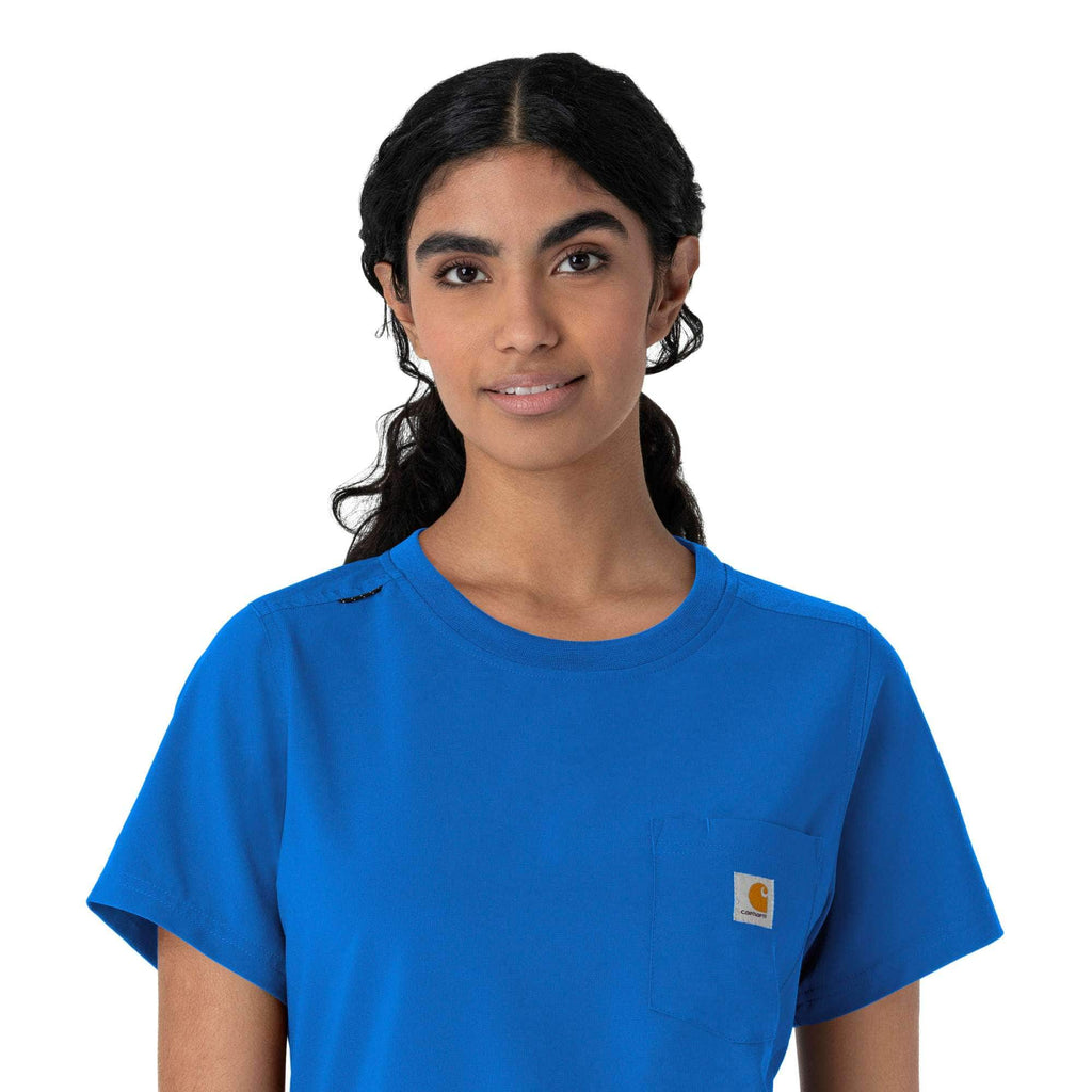 Women's force cross-flex crew neck scrub top