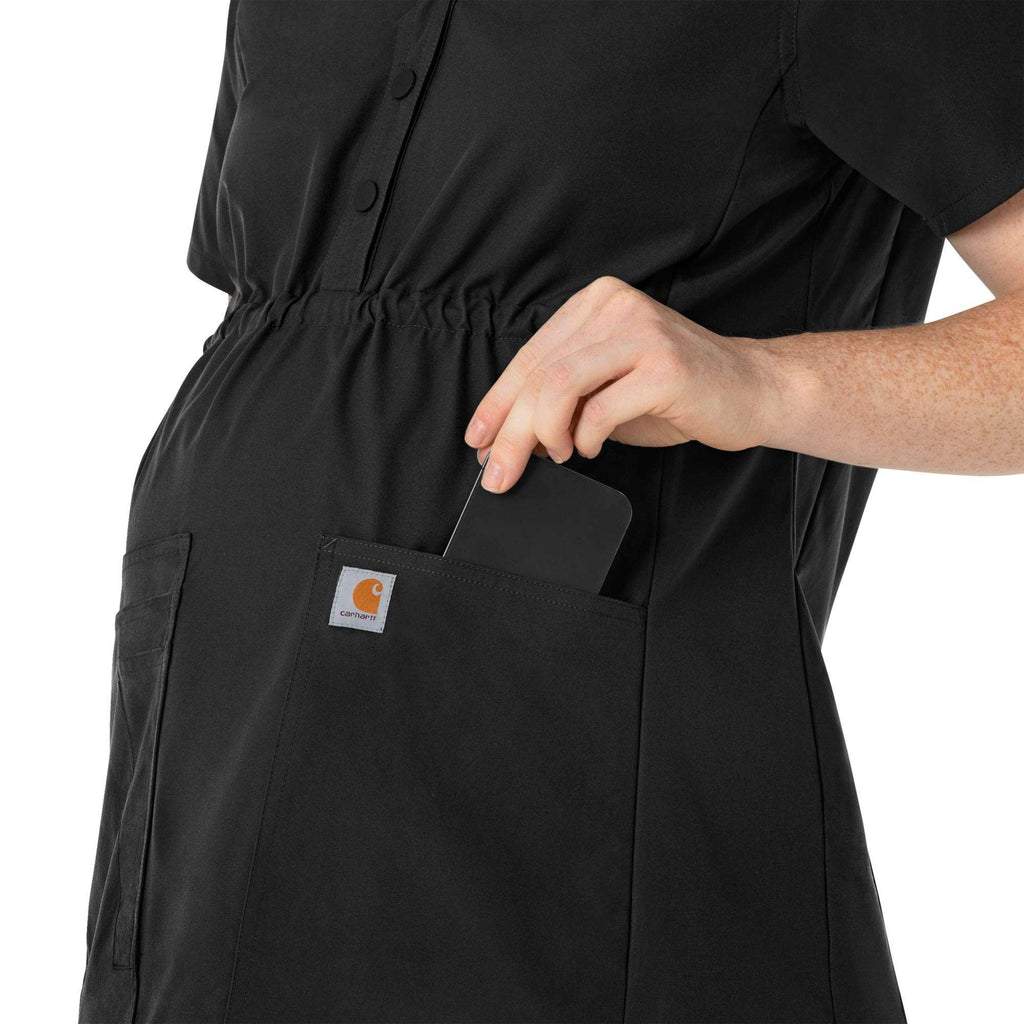 Women's force essentials henley maternity scrub top