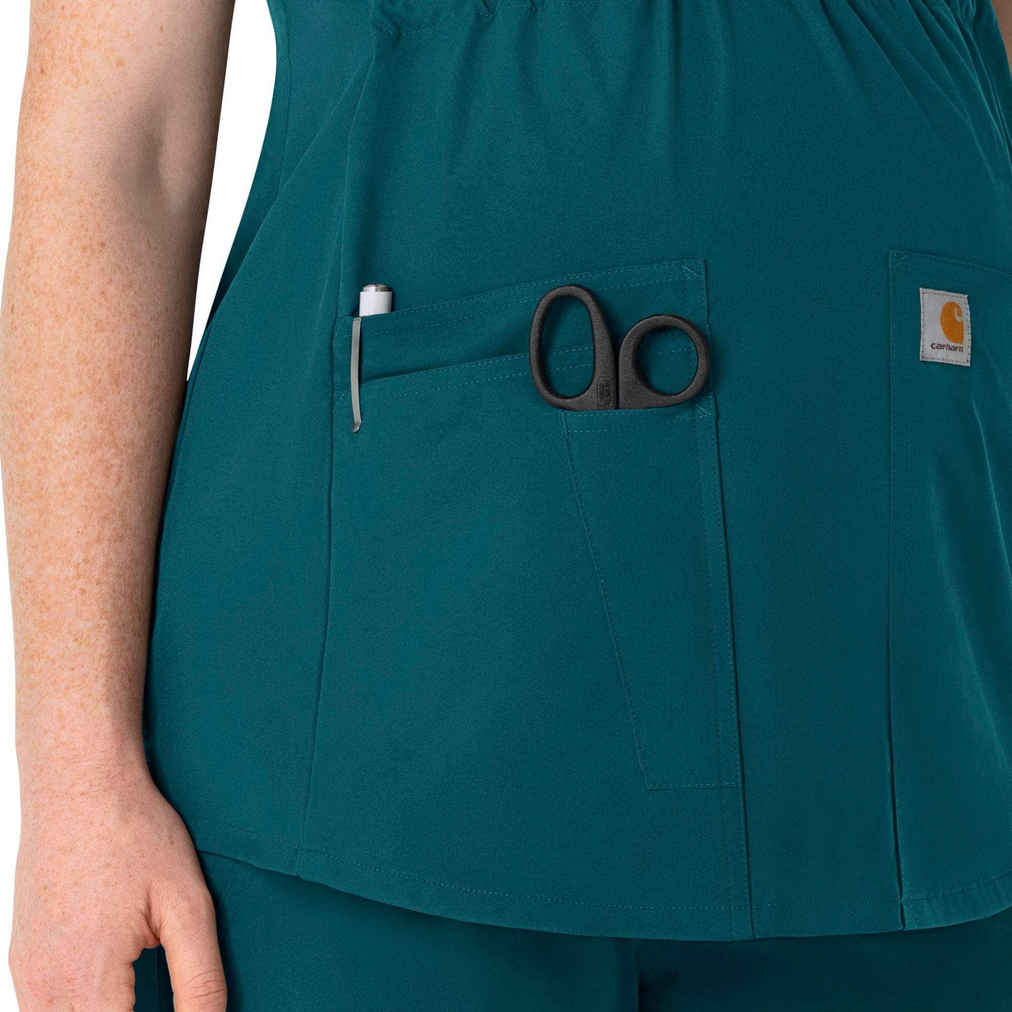 Women's force essentials henley maternity scrub top