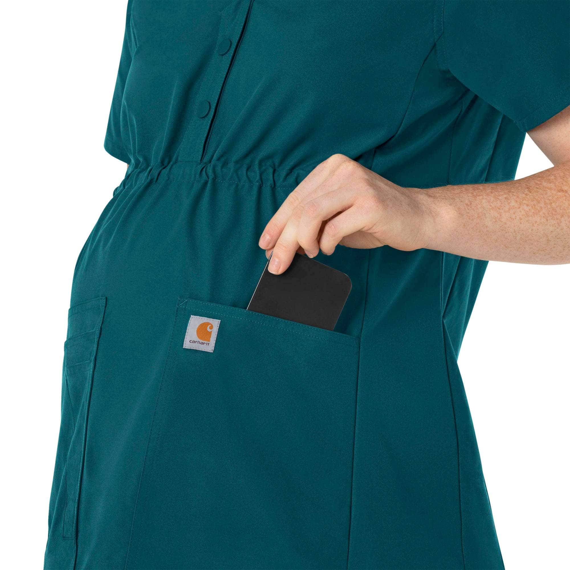 Women's force essentials henley maternity scrub top