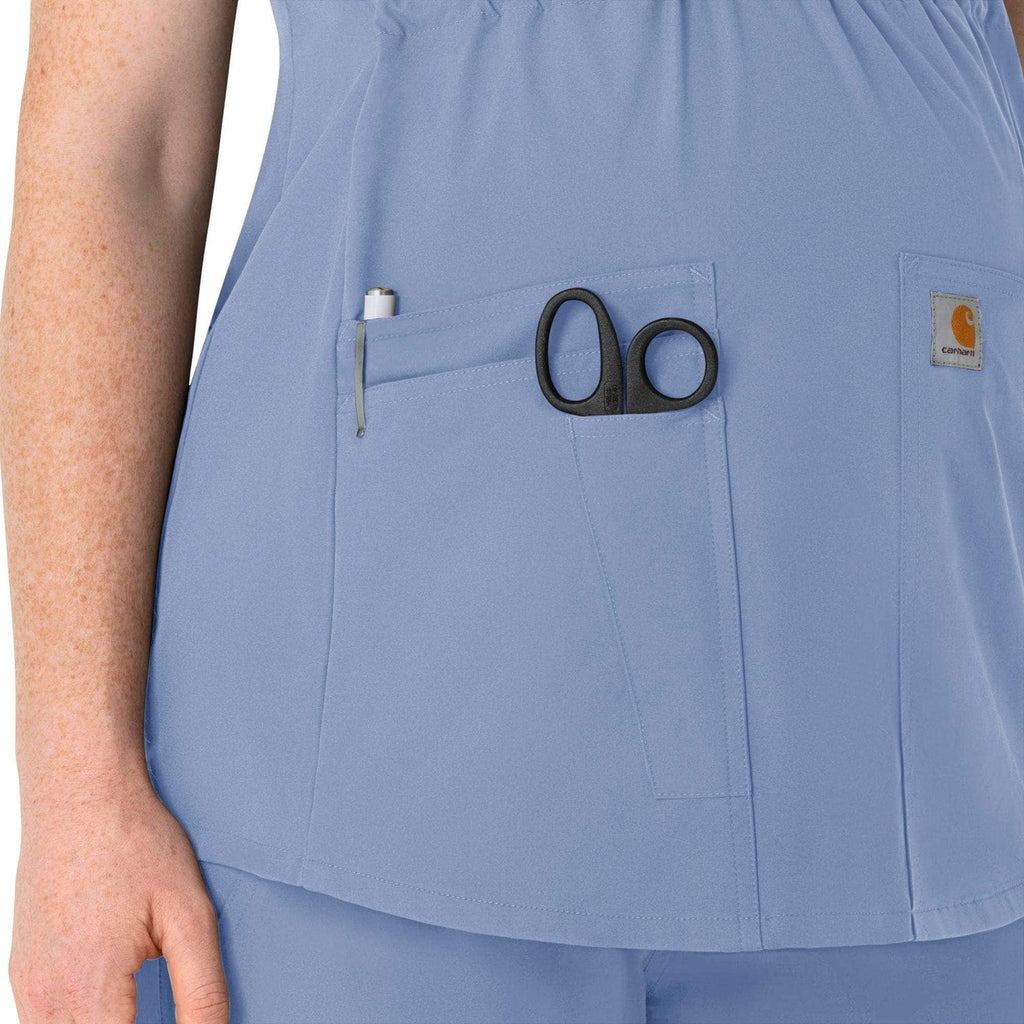 Women's force essentials henley maternity scrub top