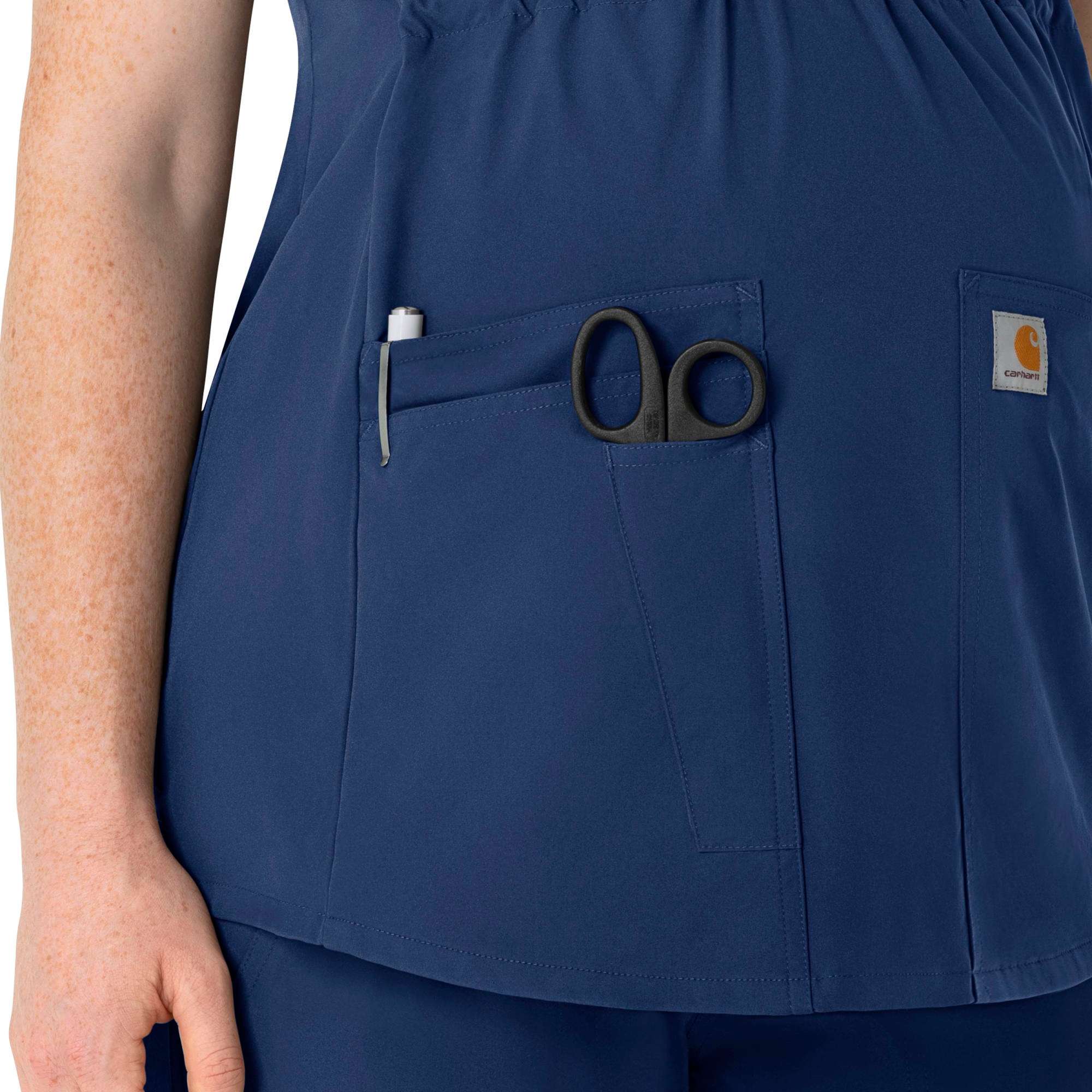 Women's force essentials henley maternity scrub top
