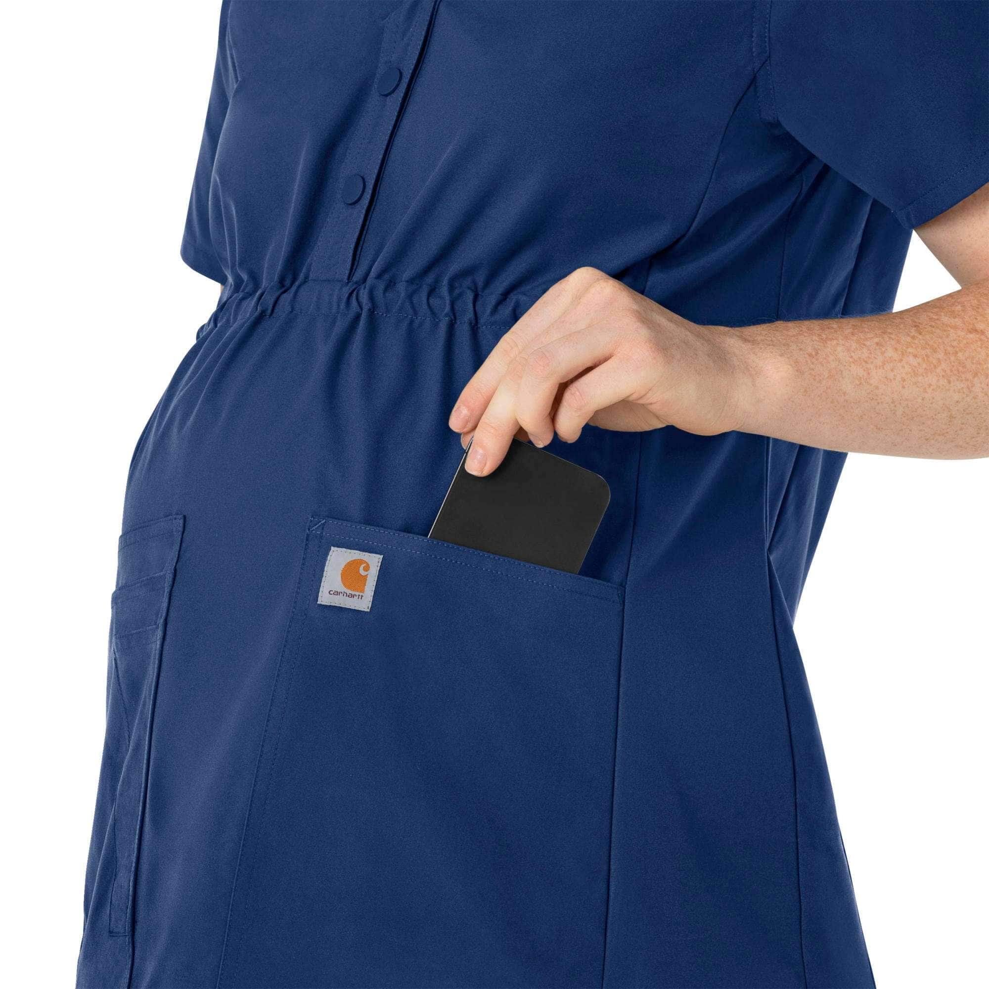 Women's force essentials henley maternity scrub top