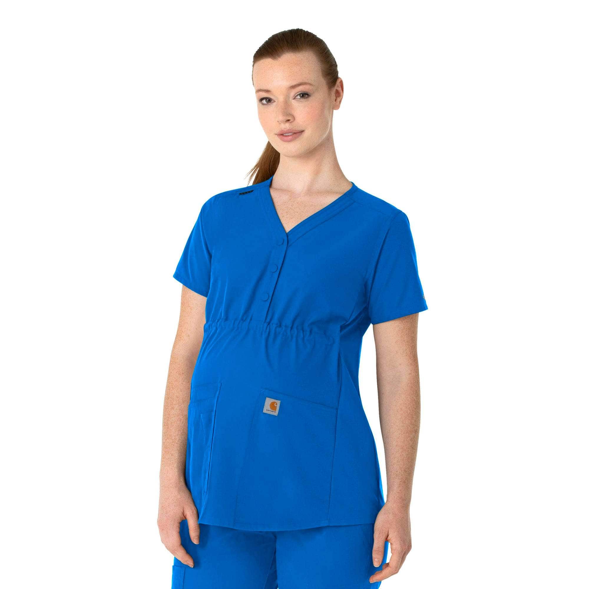 Women's force essentials henley maternity scrub top