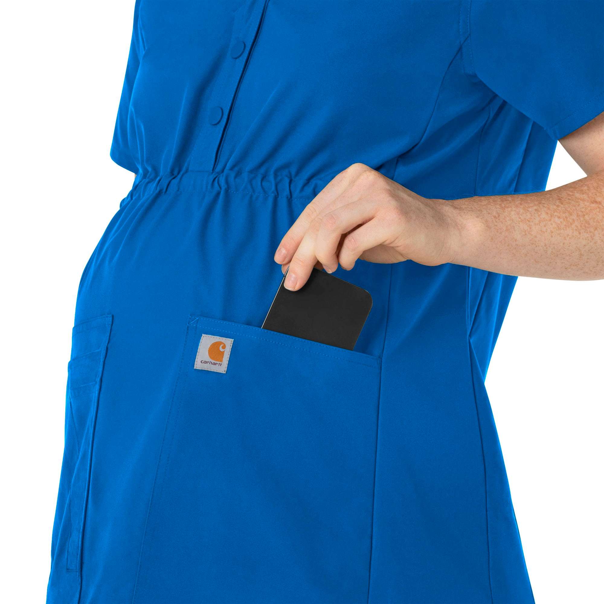 Women's force essentials henley maternity scrub top
