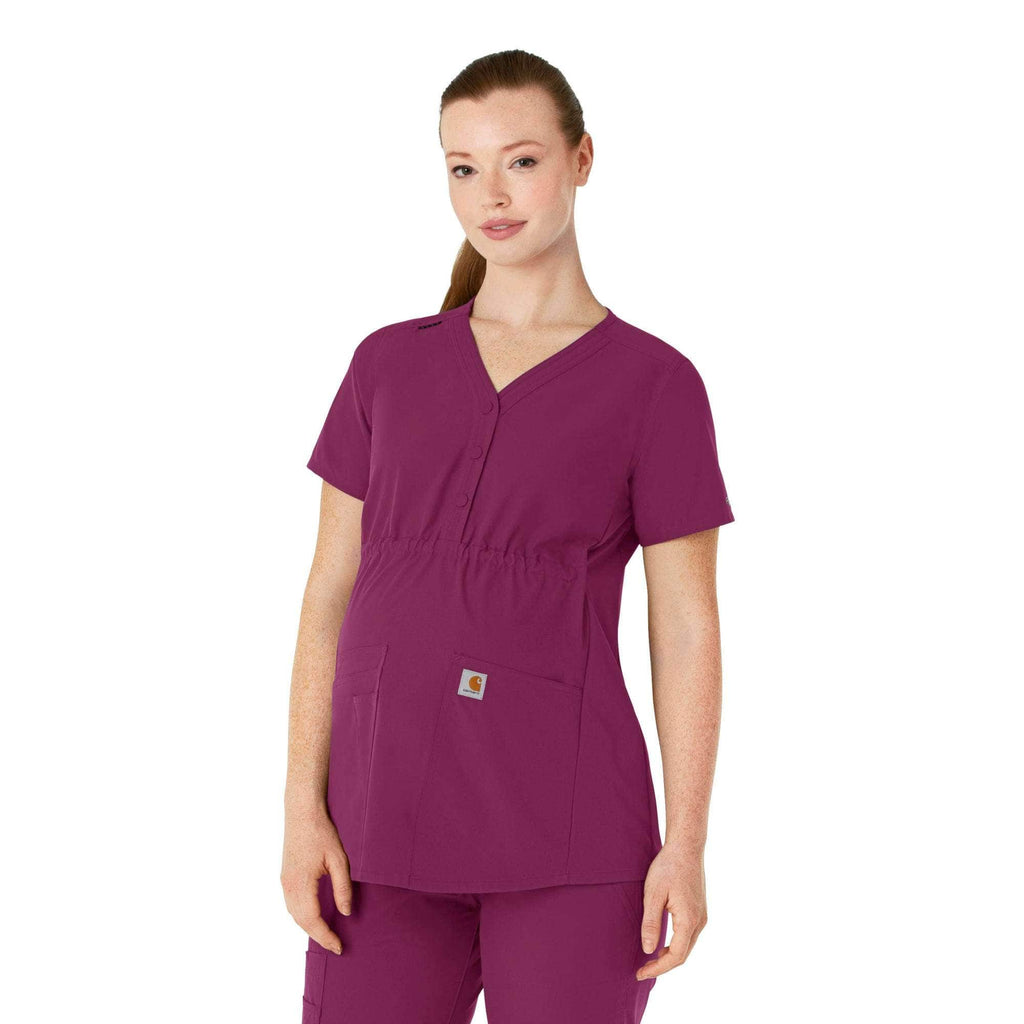 Women's force essentials henley maternity scrub top
