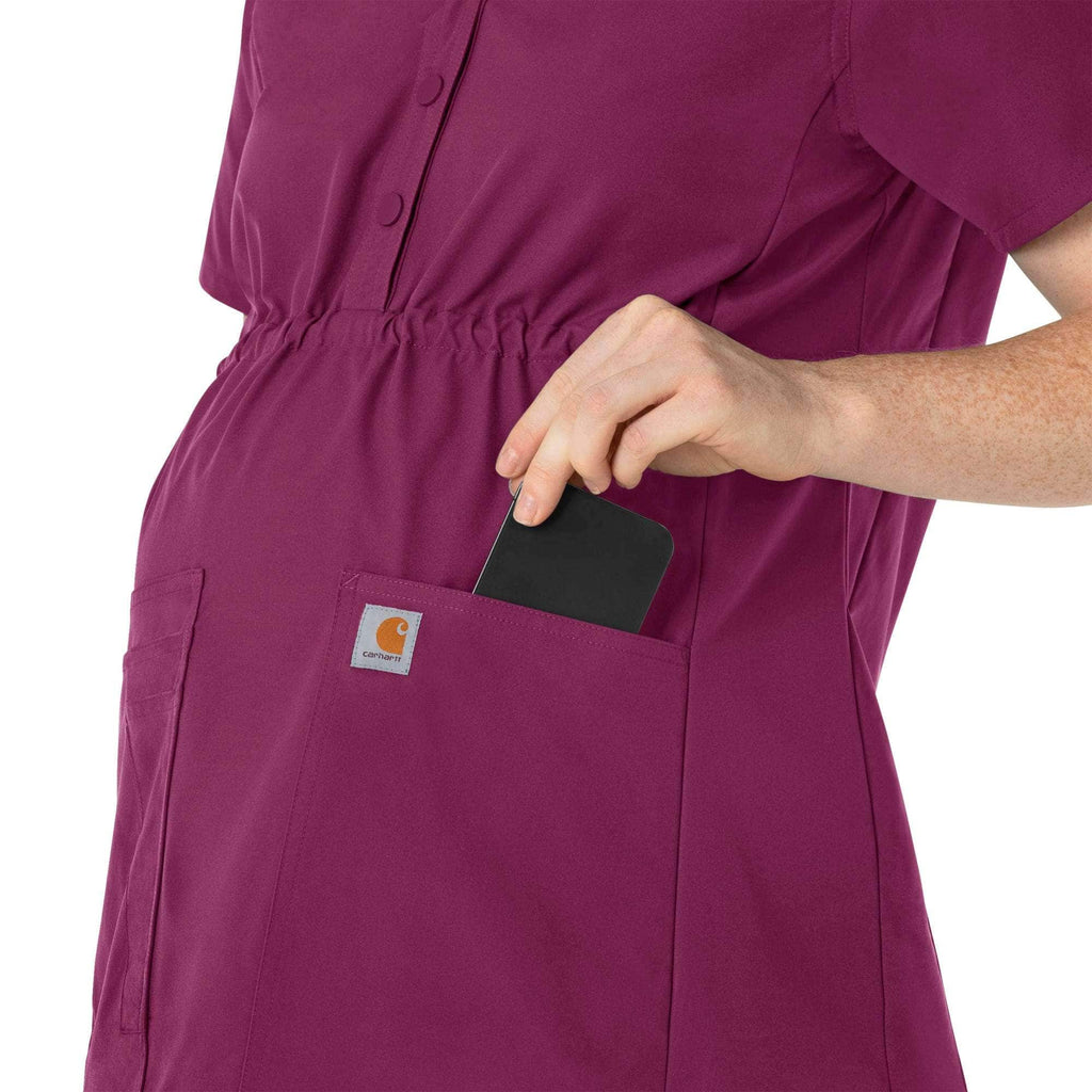 Women's force essentials henley maternity scrub top