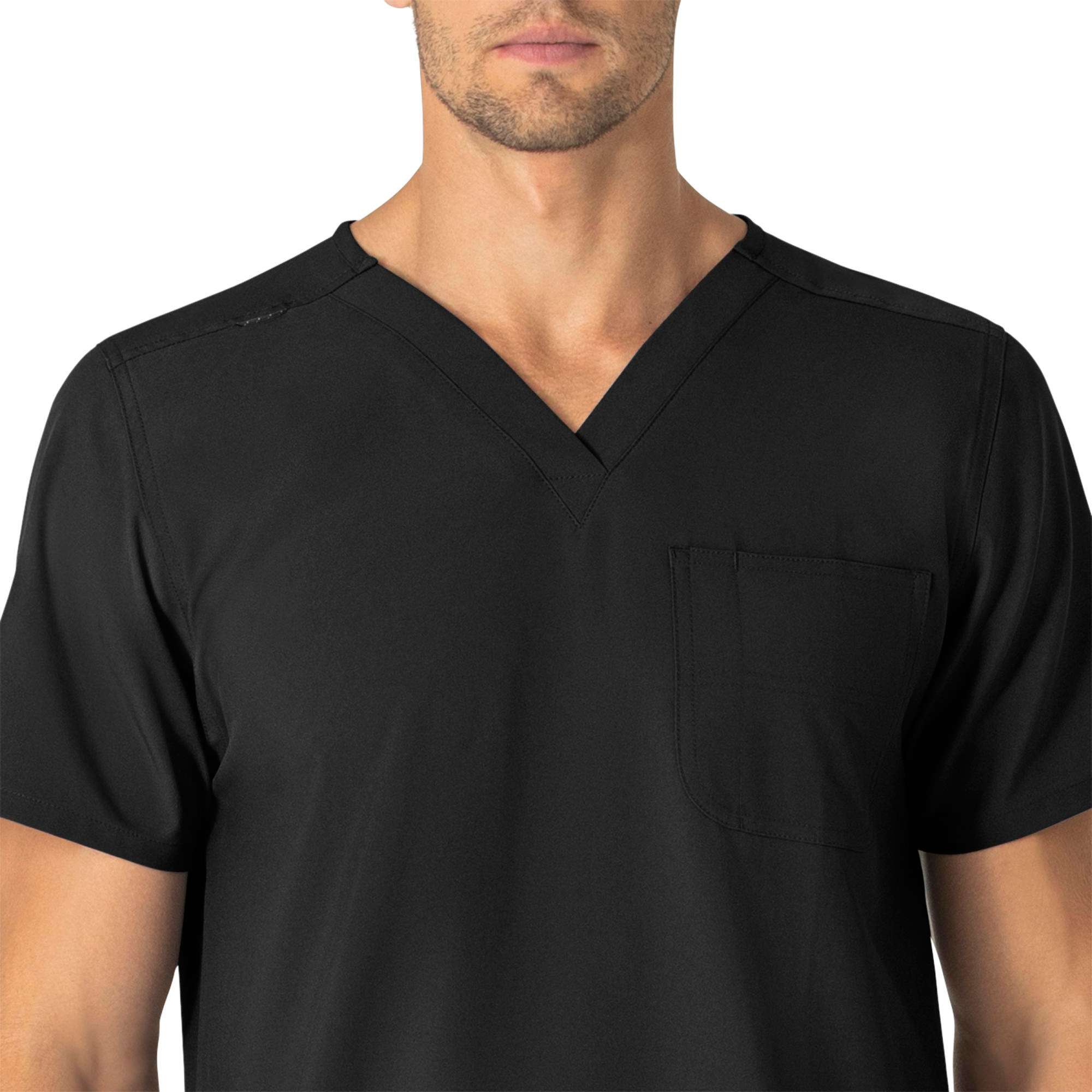 Unisex force essentials v-neck 6-pocket scrub top