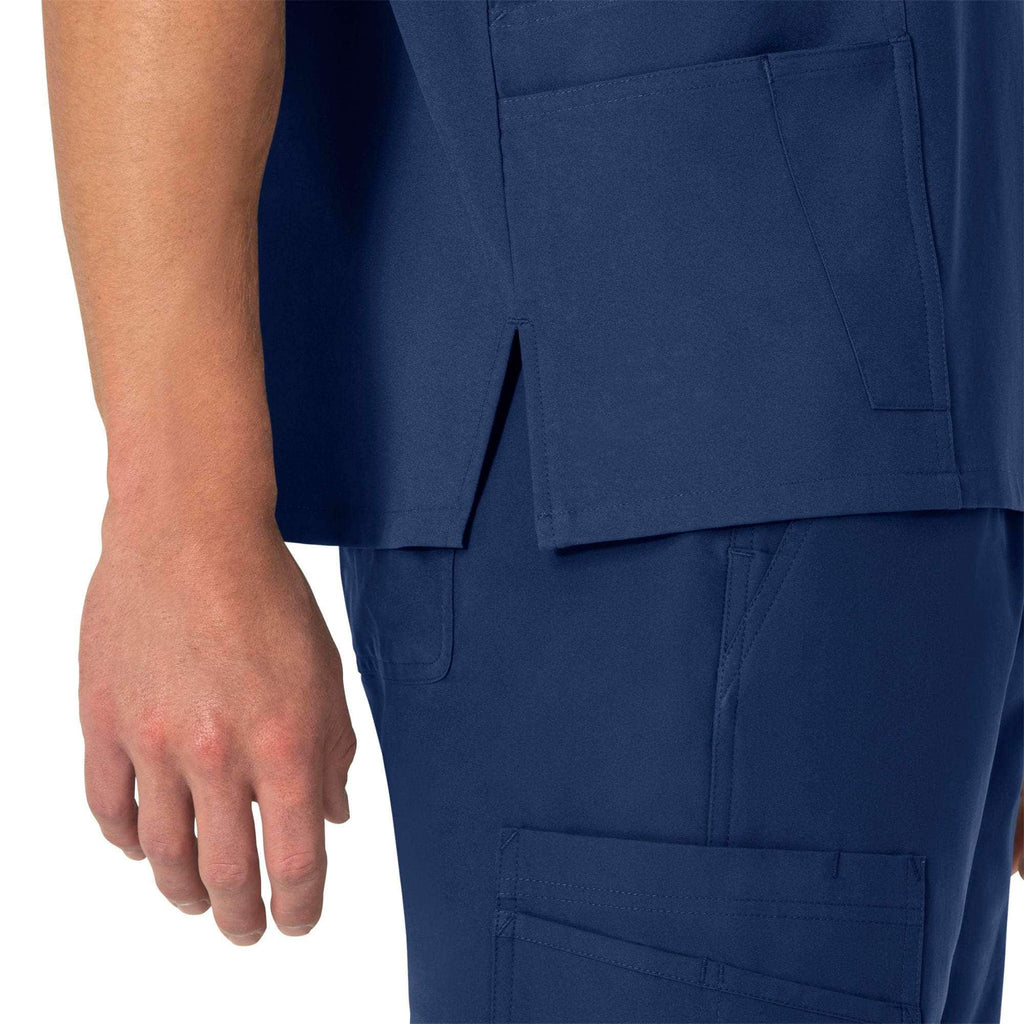 Unisex force essentials v-neck 6-pocket scrub top