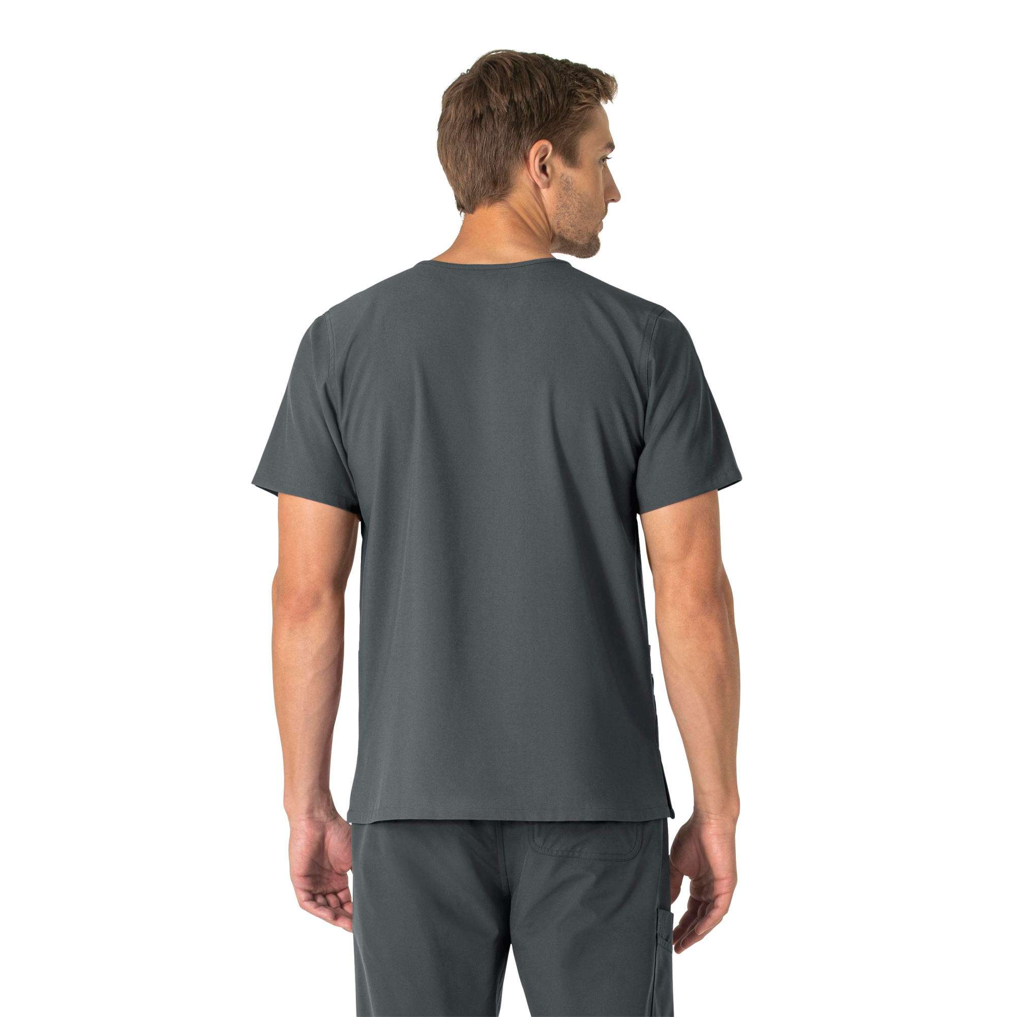 Unisex force essentials v-neck 6-pocket scrub top