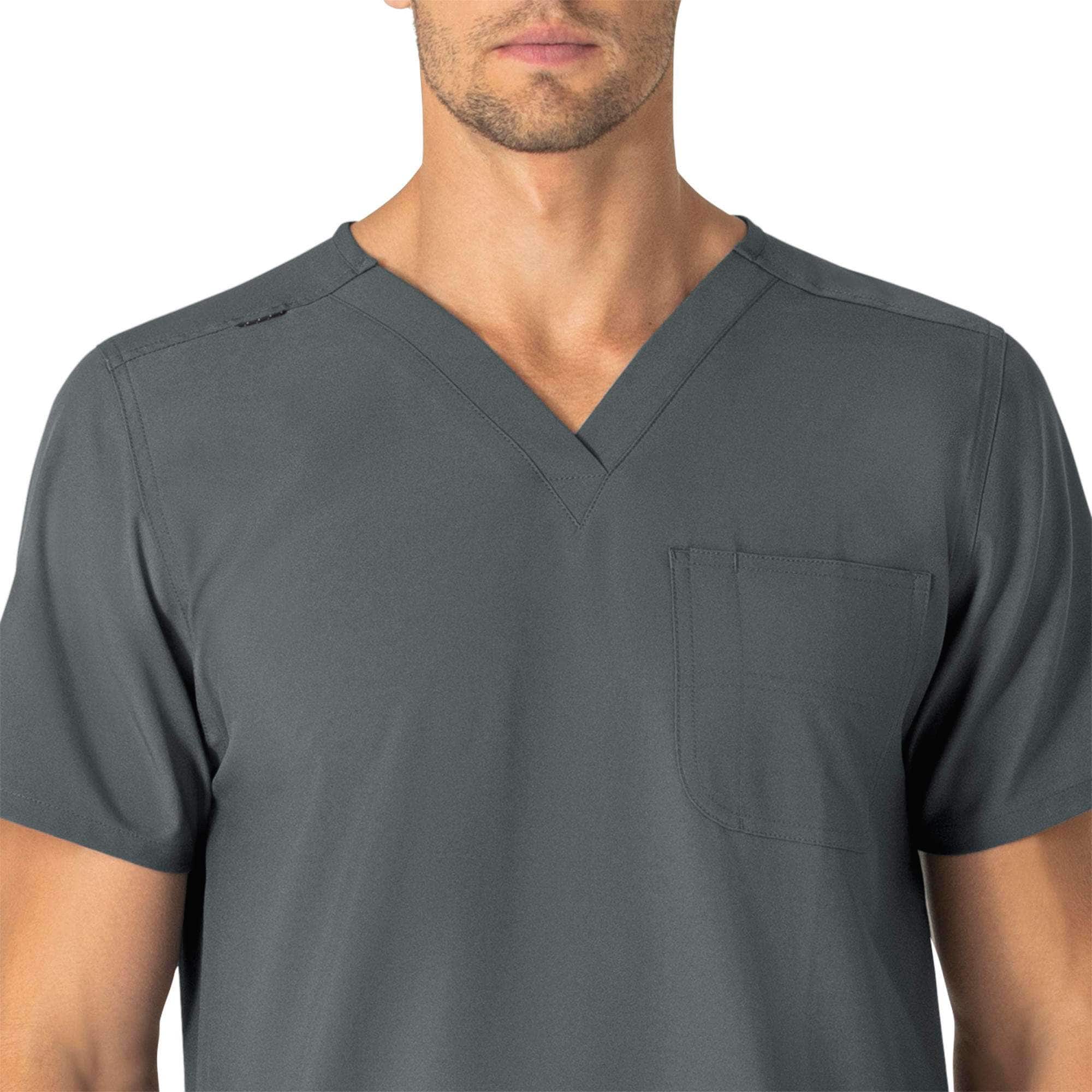 Unisex force essentials v-neck 6-pocket scrub top