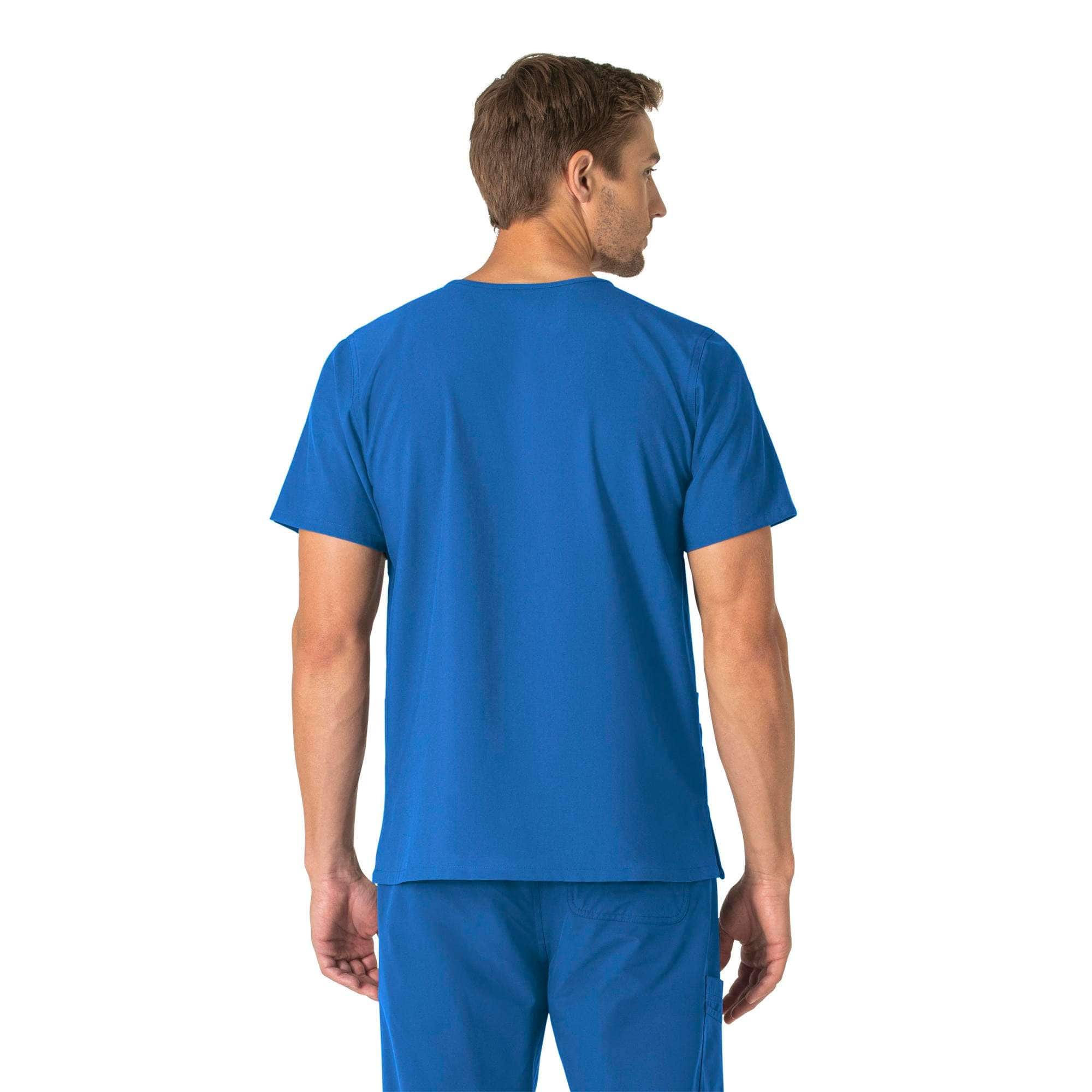 Unisex force essentials v-neck 6-pocket scrub top