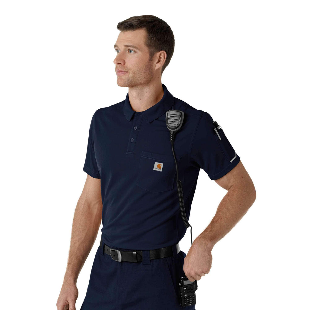 Rugged flex® rscu lightweight short sleeve polo scrub top