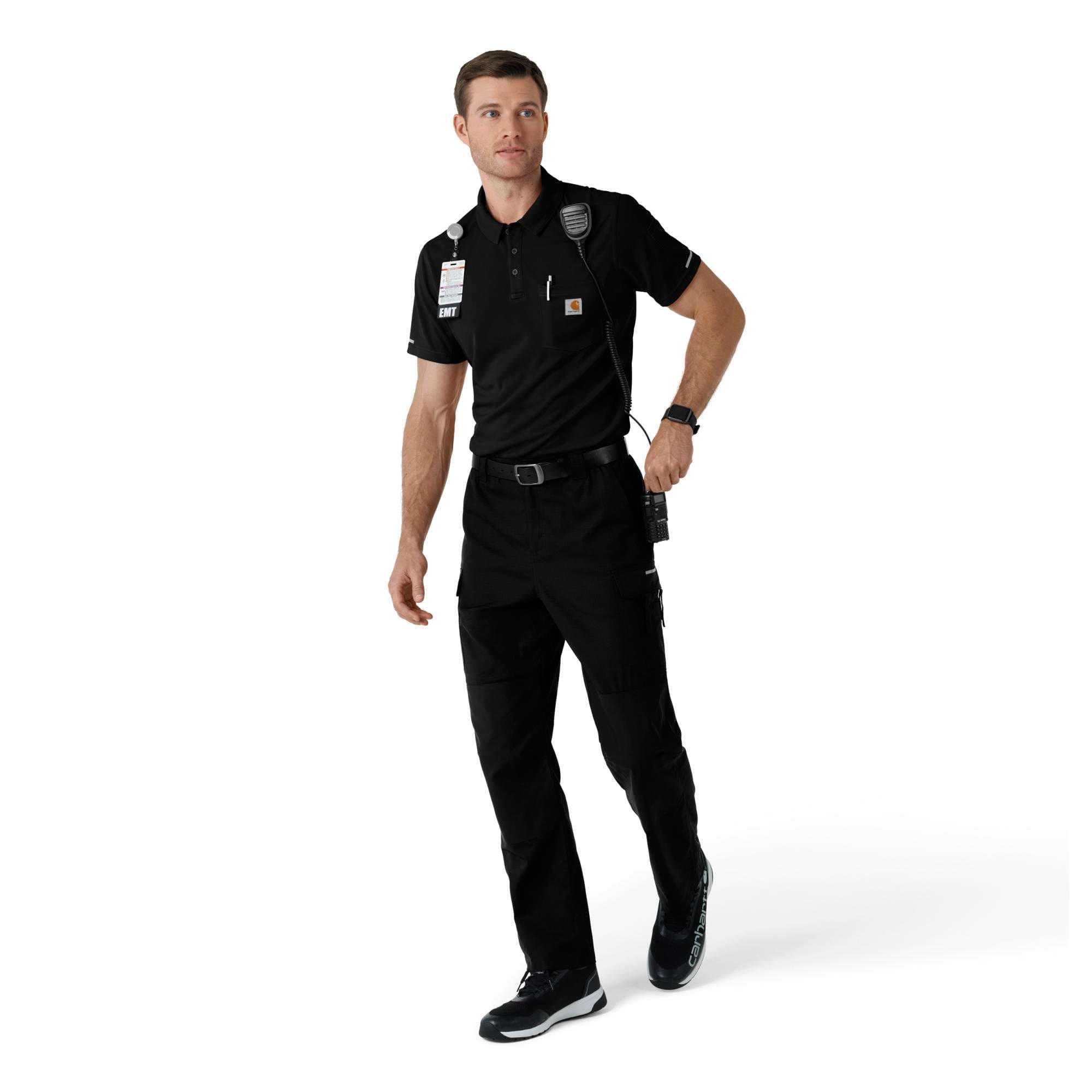Rugged flex® rscu lightweight short sleeve polo scrub top