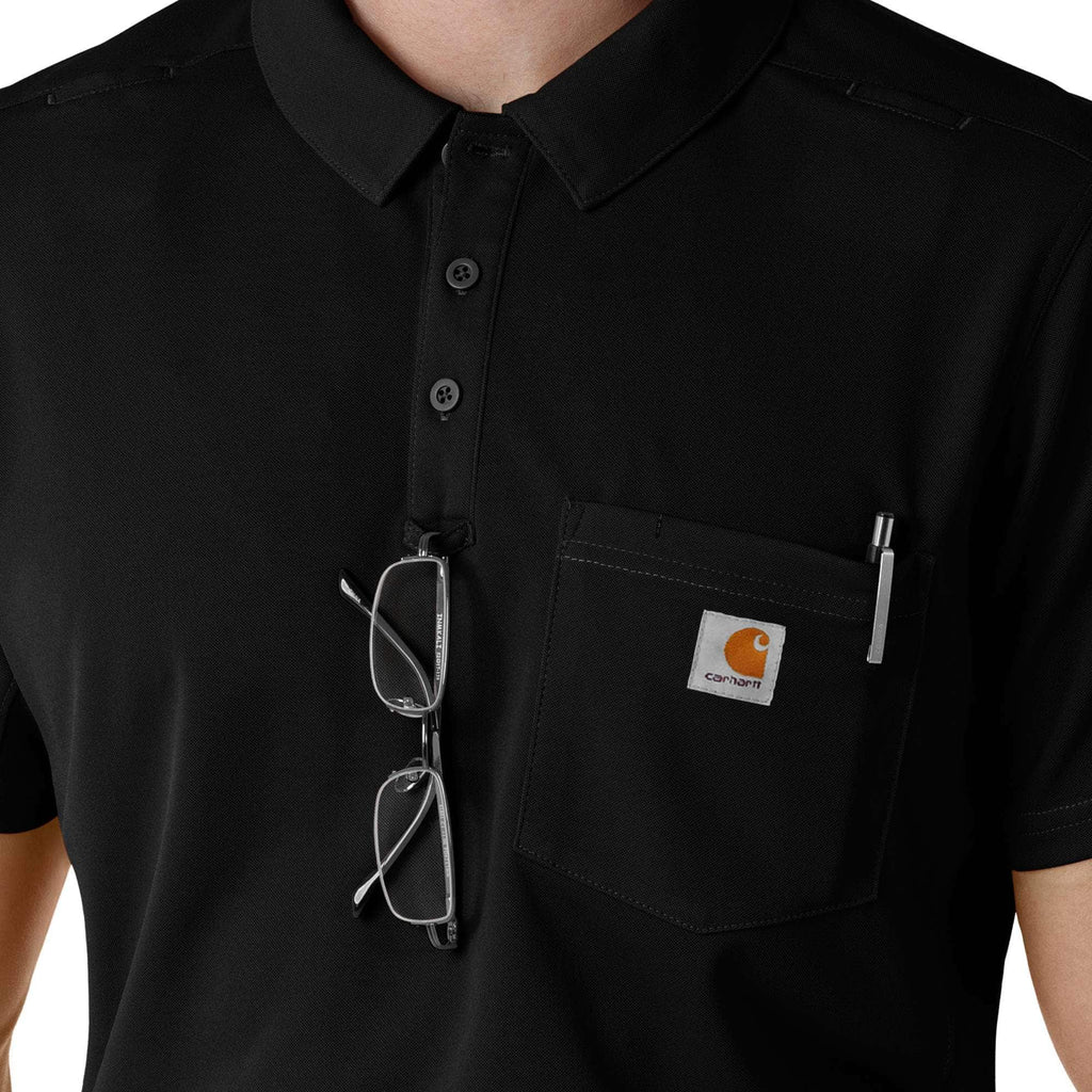 Rugged flex® rscu lightweight short sleeve polo scrub top