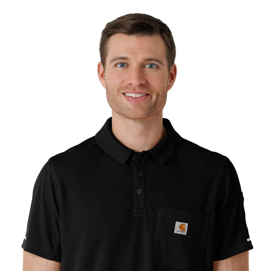 Rugged flex® rscu lightweight short sleeve polo scrub top