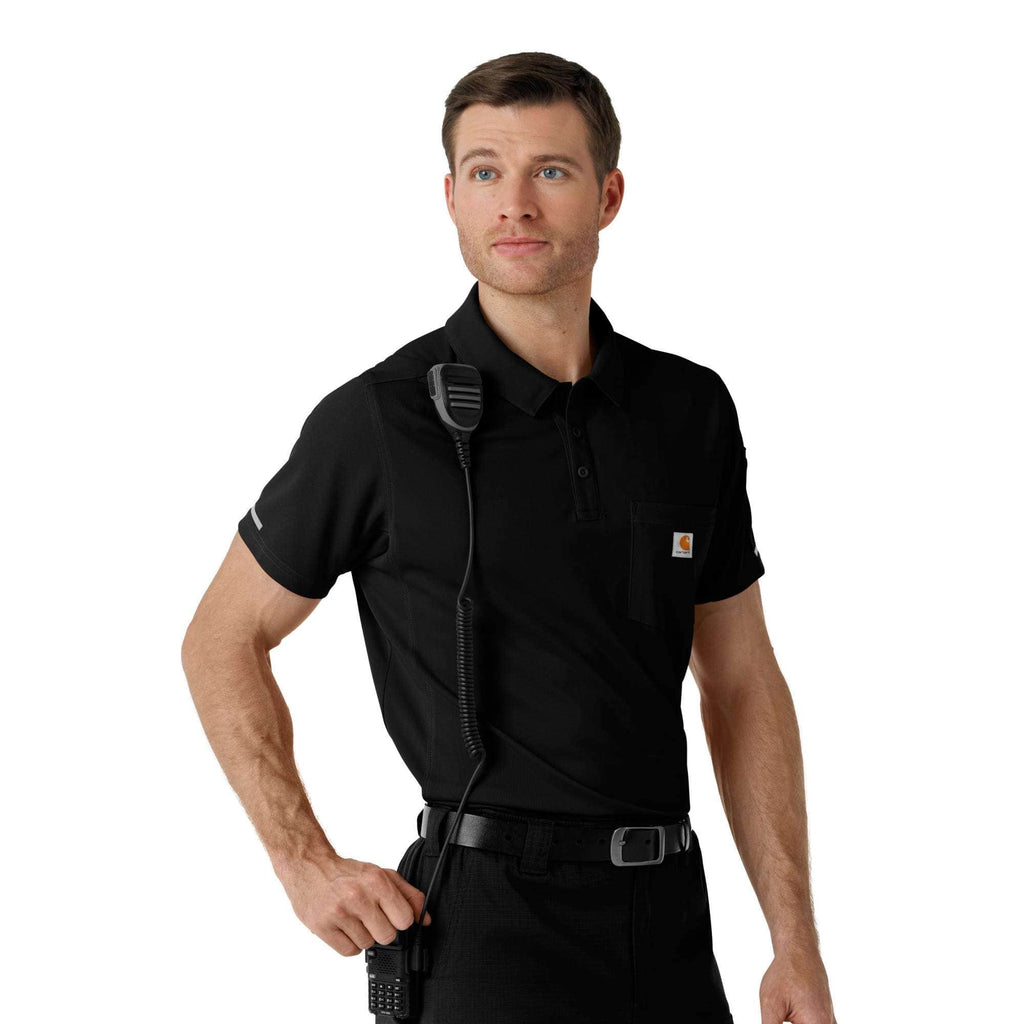 Rugged flex® rscu lightweight short sleeve polo scrub top