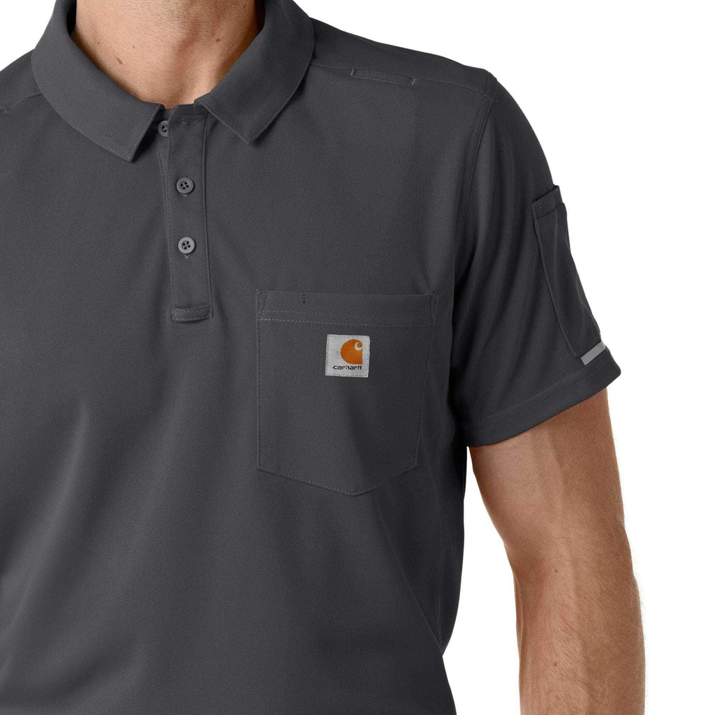 Rugged flex® rscu lightweight short sleeve polo scrub top
