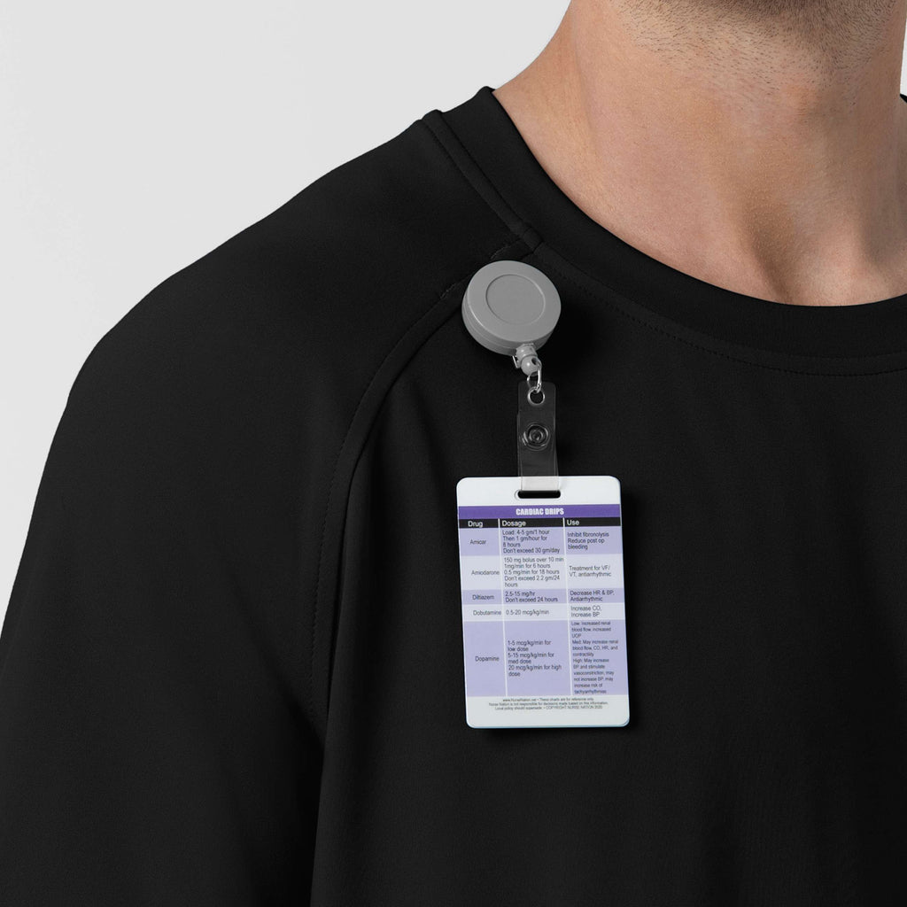 Force cross-flex knit crew neck scrub top