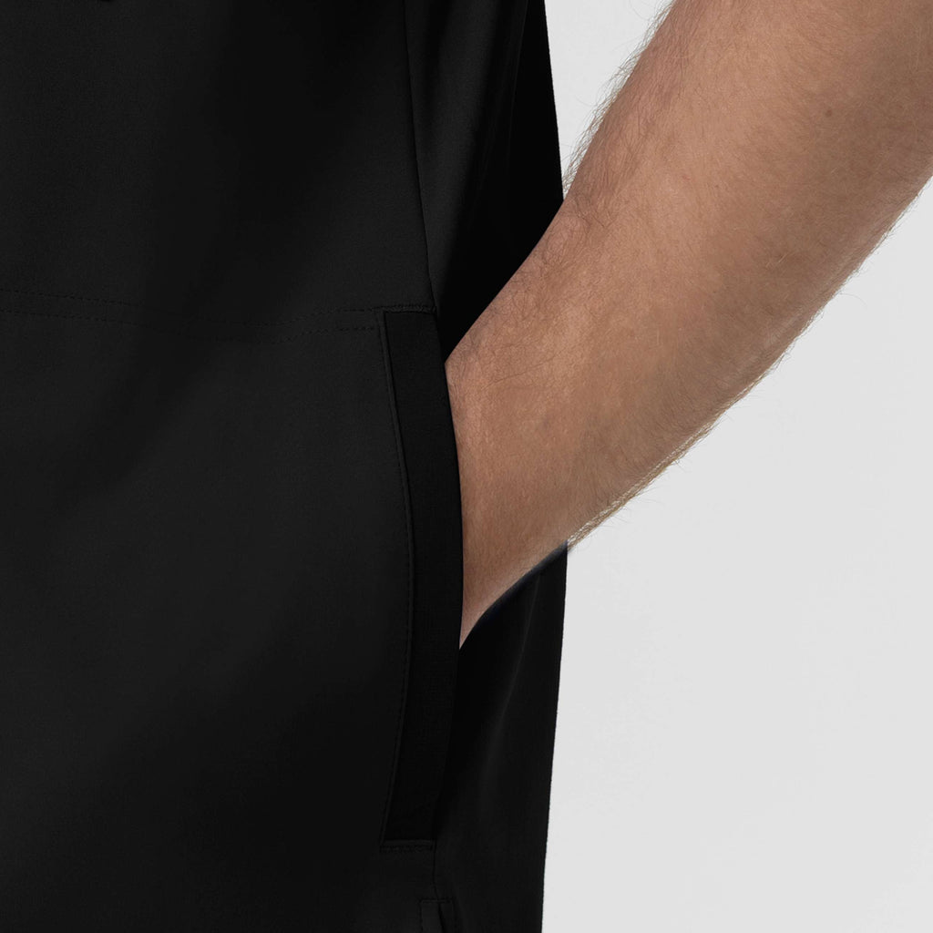 Force cross-flex knit crew neck scrub top