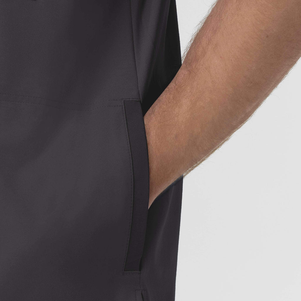 Force cross-flex knit crew neck scrub top