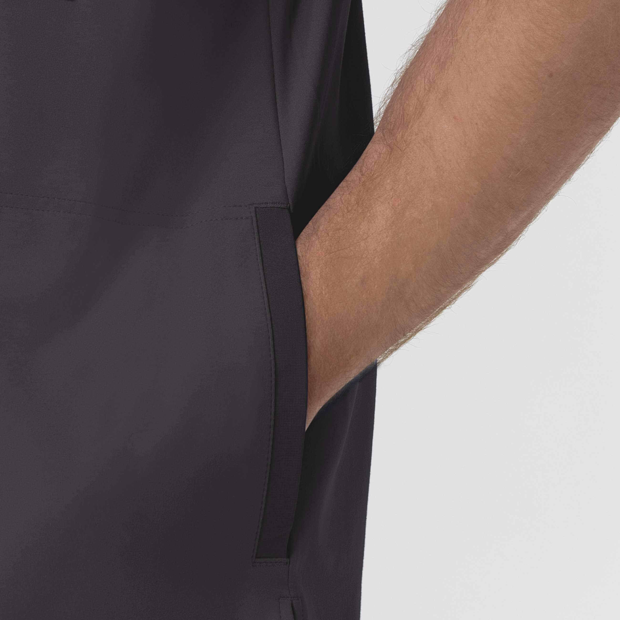 Force cross-flex knit crew neck scrub top