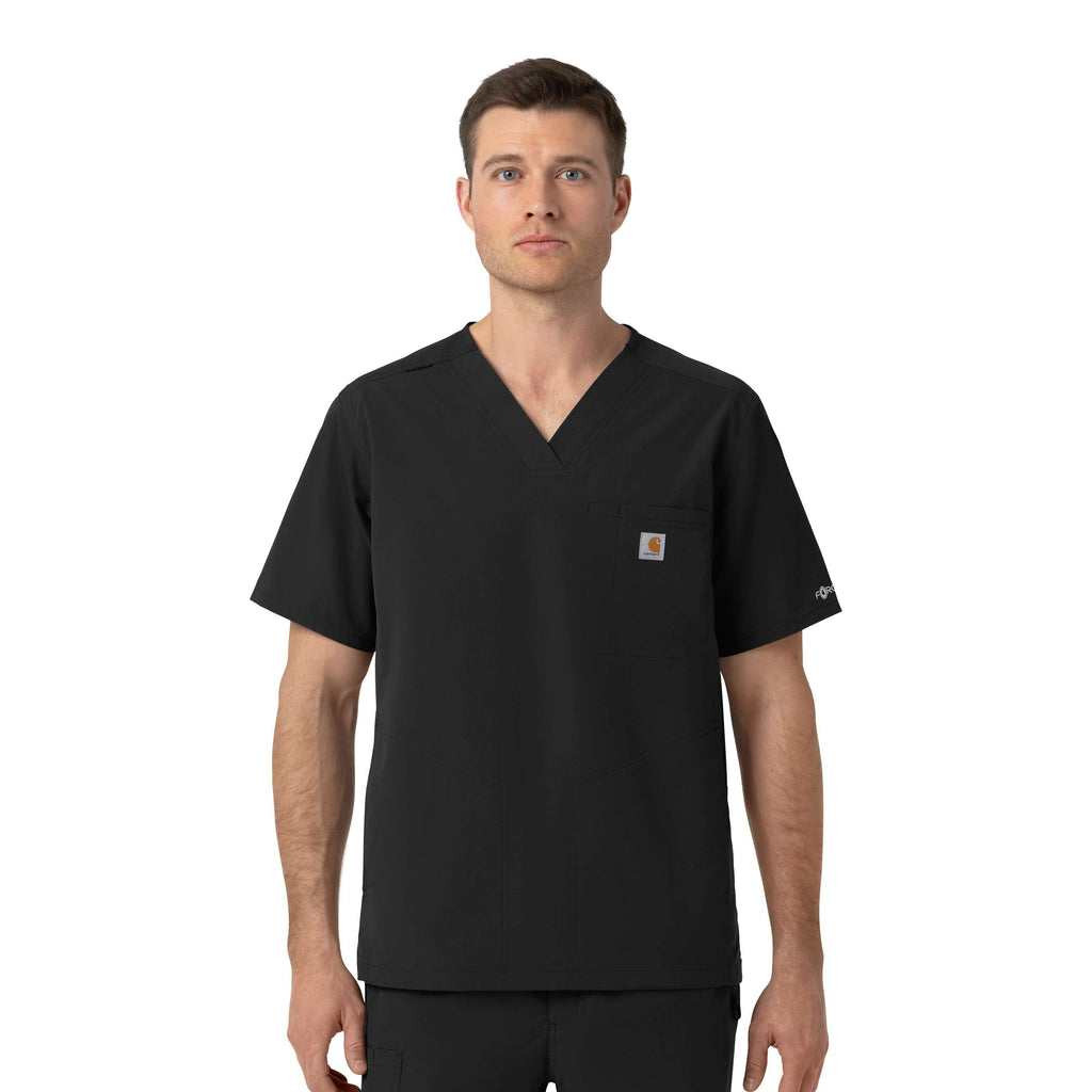Rugged flex fld ripstop v-neck scrub top