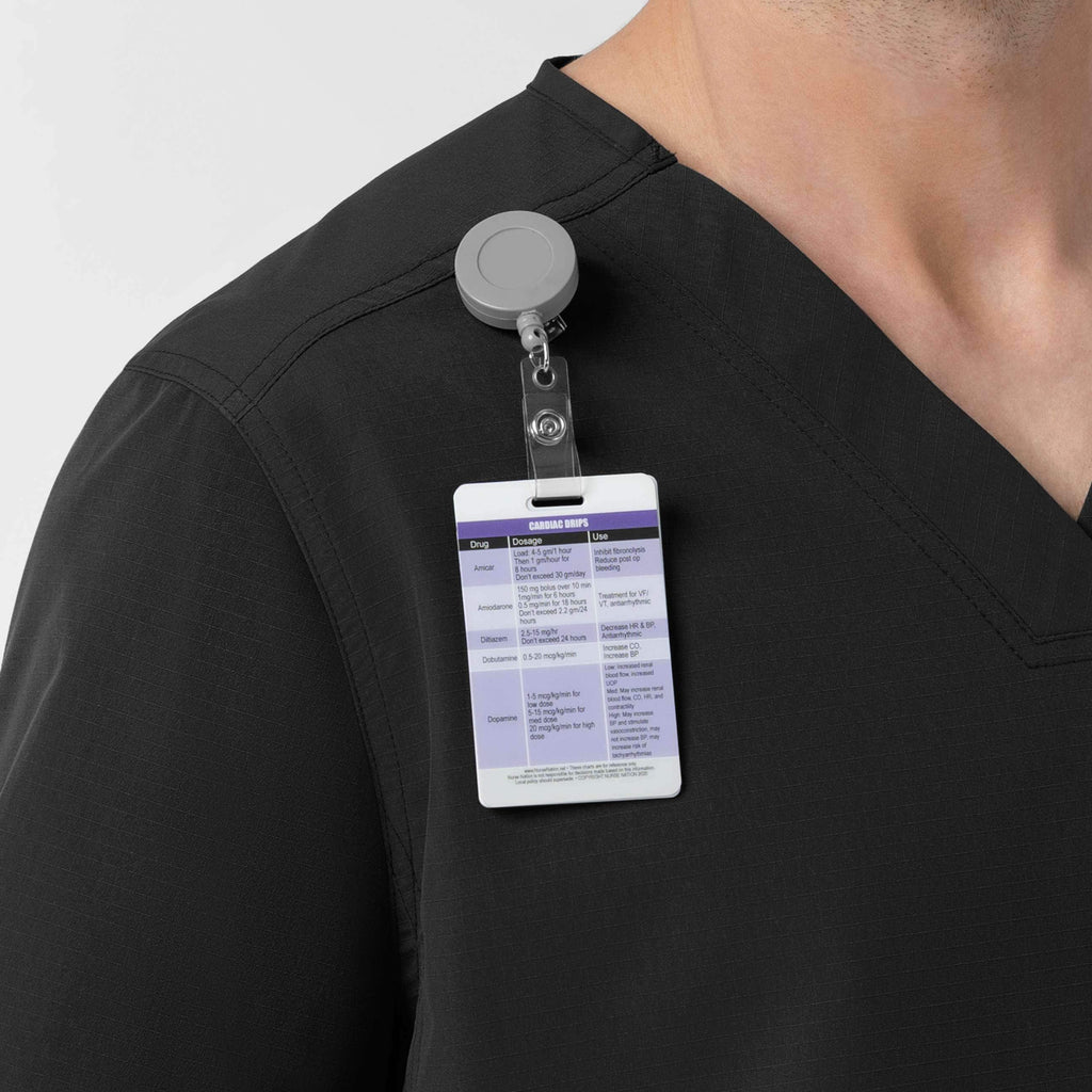 Rugged flex fld ripstop v-neck scrub top
