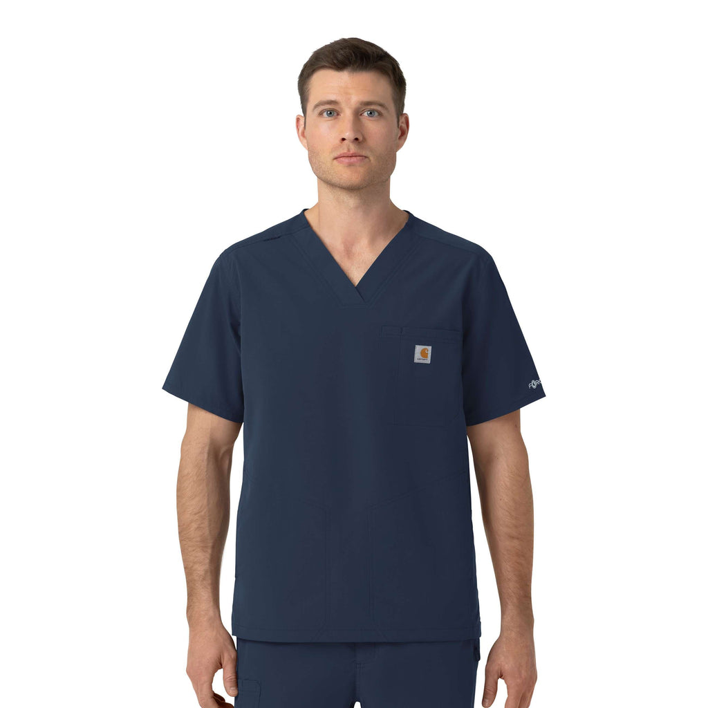 Rugged flex fld ripstop v-neck scrub top