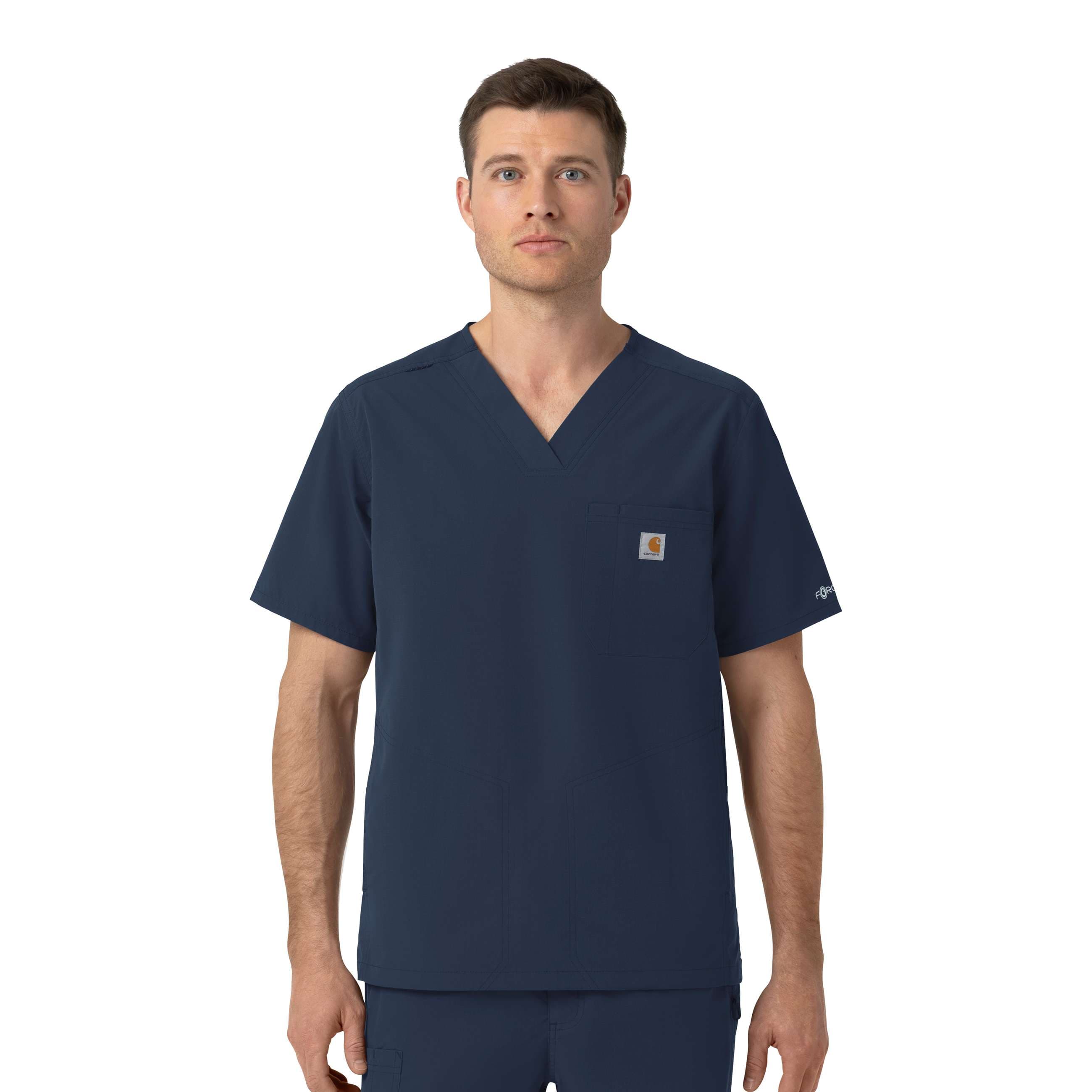Rugged flex fld ripstop v-neck scrub top
