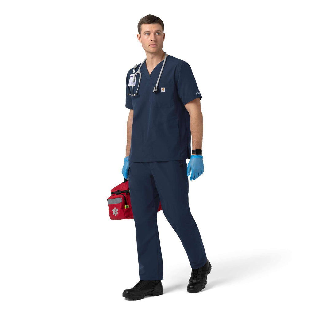 Rugged flex fld ripstop v-neck scrub top