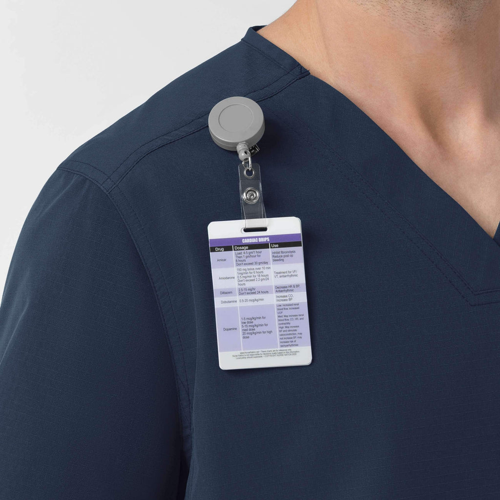 Rugged flex fld ripstop v-neck scrub top