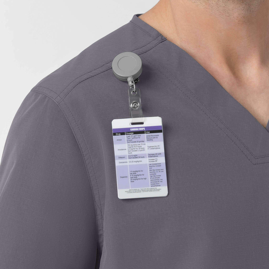 Rugged flex fld ripstop v-neck scrub top
