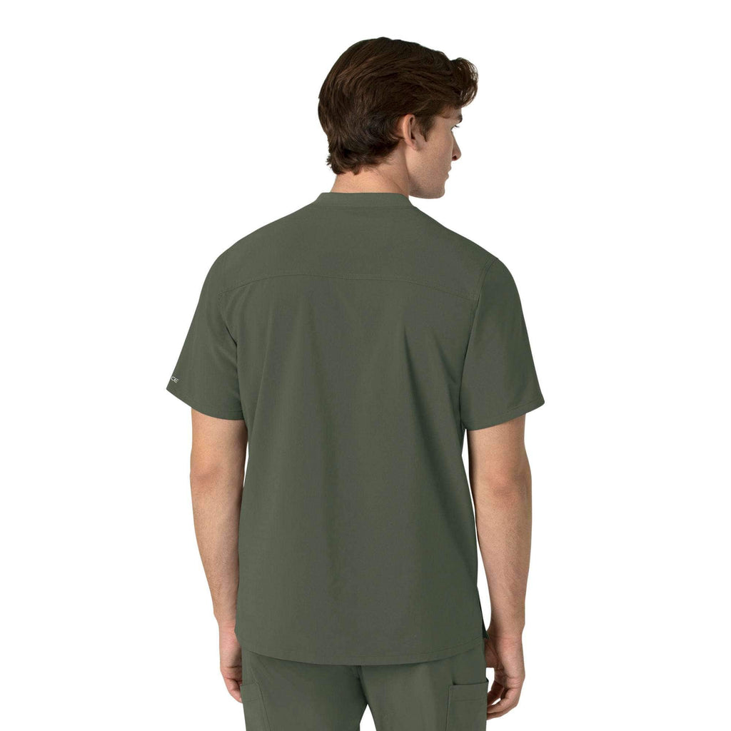 Force cross-flex men's henley scrub top